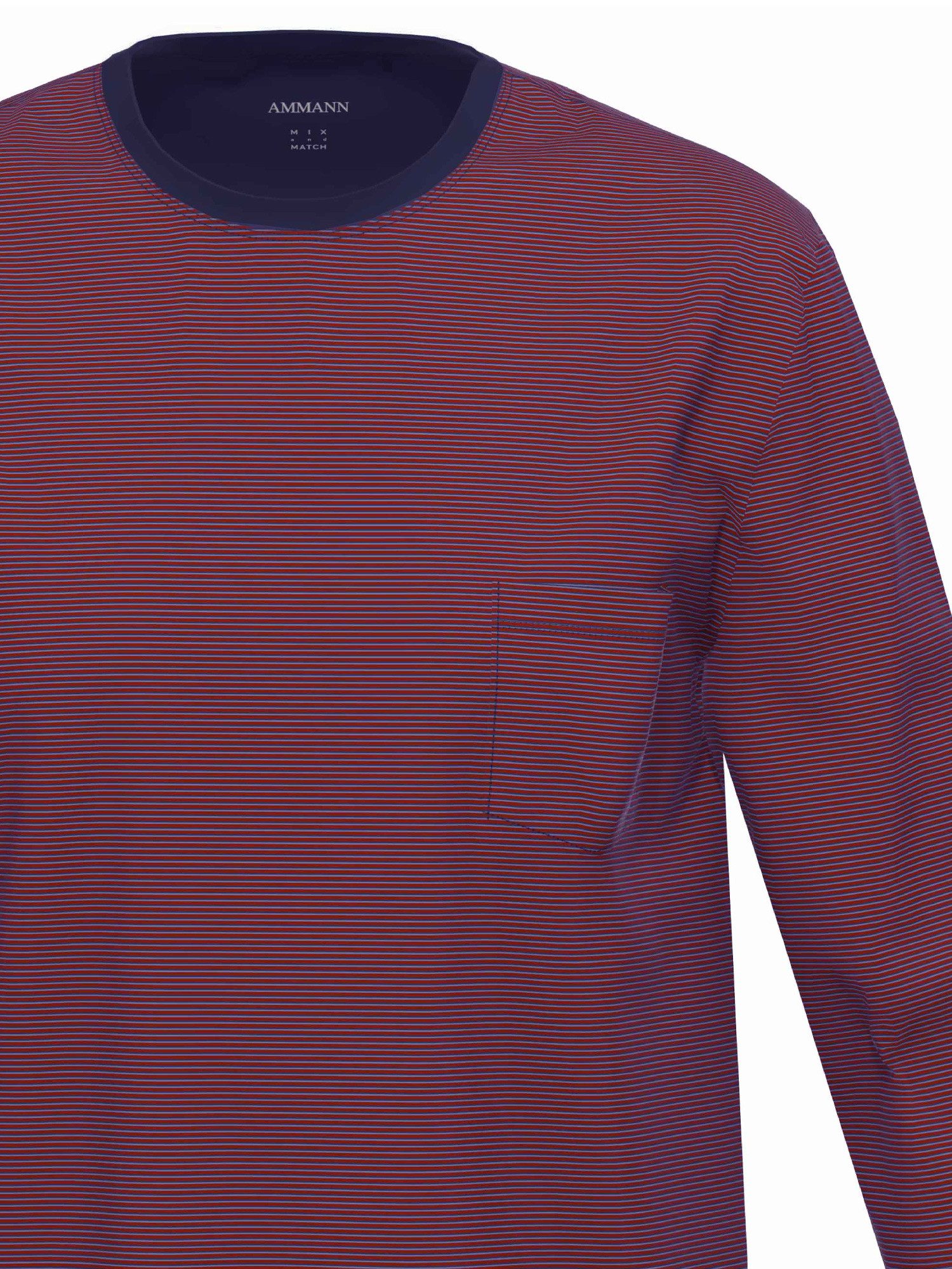 Ammann T-Shirt Herren Shirt langarm, Rundhals Mix & Match / Singl (Stück, 1-tlg)
