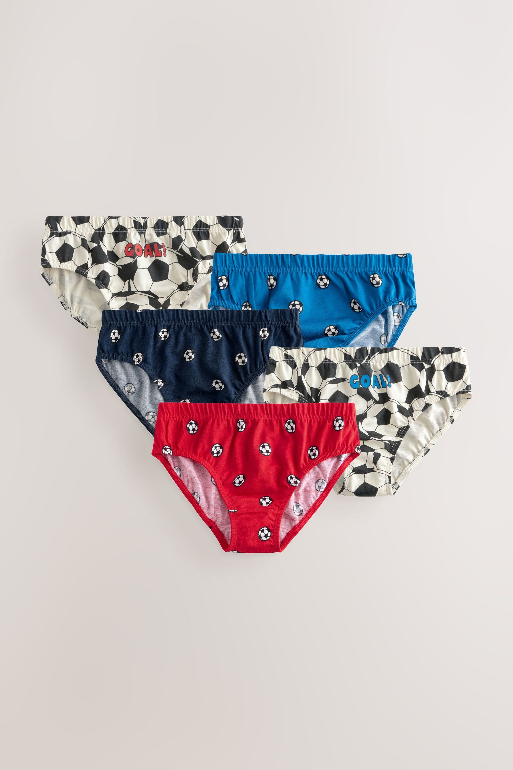 Next Slip Unterhosen mit Print aus 100 % Baumwolle, 5er-Pack (5-St)