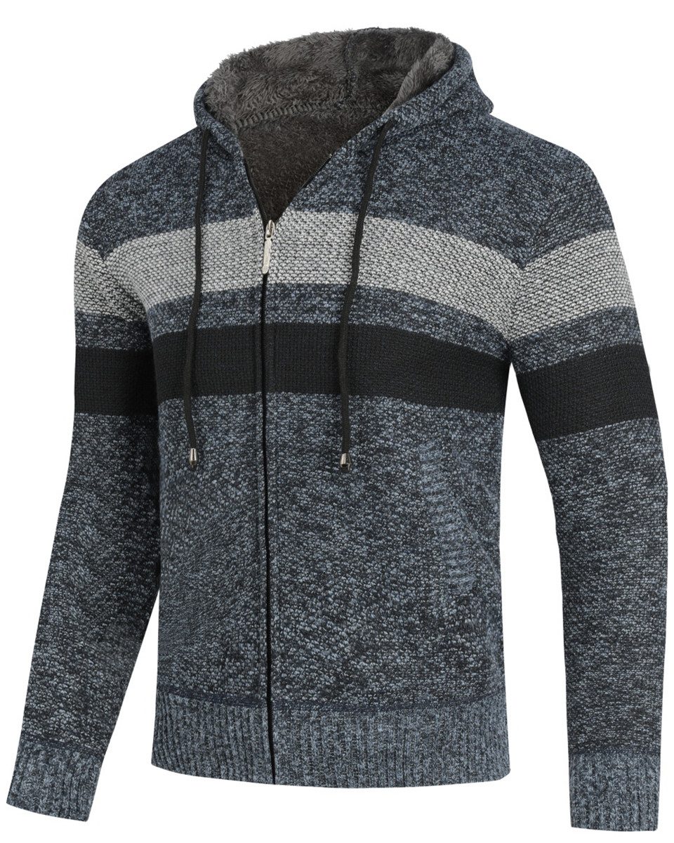 Allthemen Cardigan Herren Strickjacke mit Kapuze günstig online kaufen