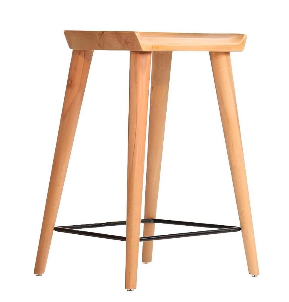 Xlmoebel Barhocker Massiver Holz Barhocker mit zeitlosem Design und bequemer Sitzfläche (Barhocker), Hergestellt in Europa