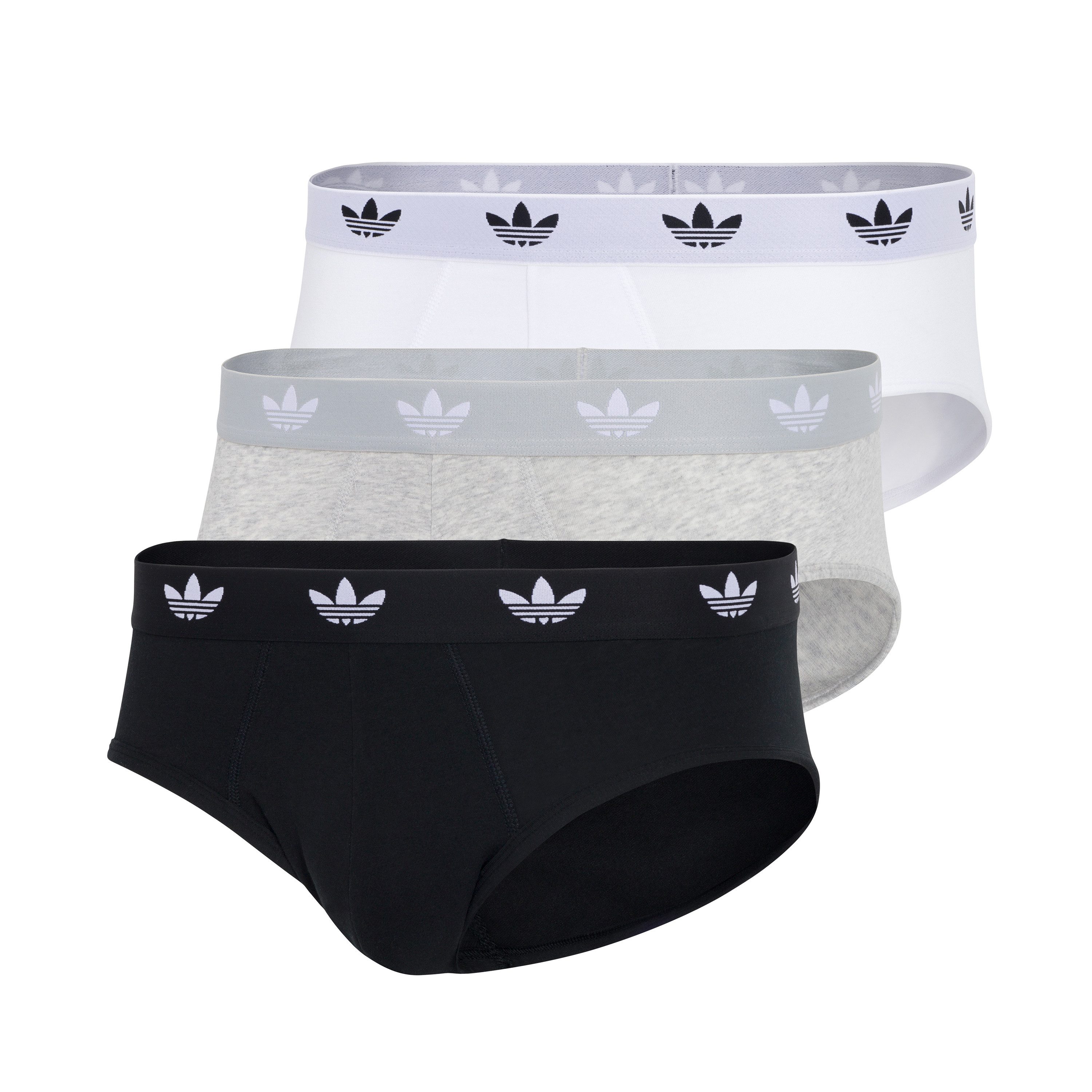 adidas Originals Slip Comfort Flex Cotton (3er Pack) breiter Logo-Bund, elastisch, sportlicher Touch, Baumwollmix