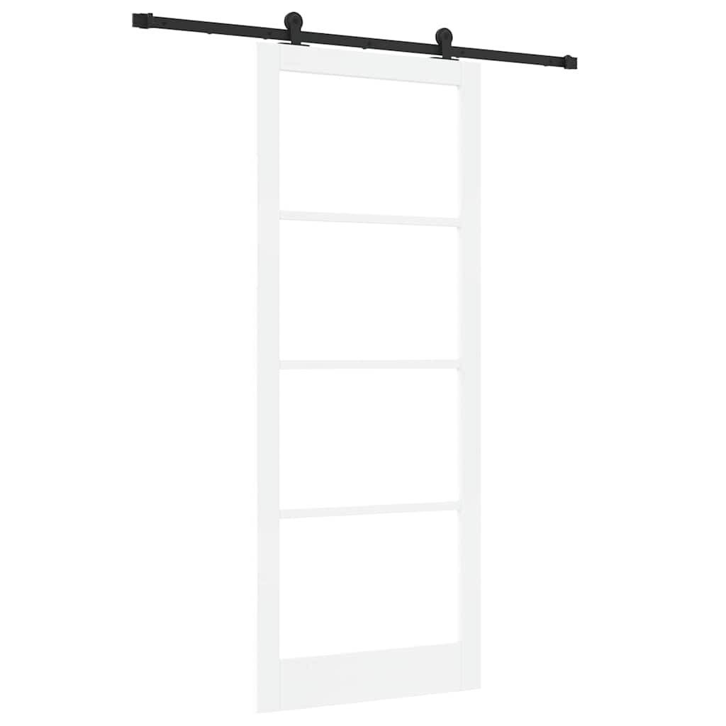 vidaXL Haustür Schiebetür ORKDAL 93 x 232 cm Massivholz Kiefer und Glas (1-St)
