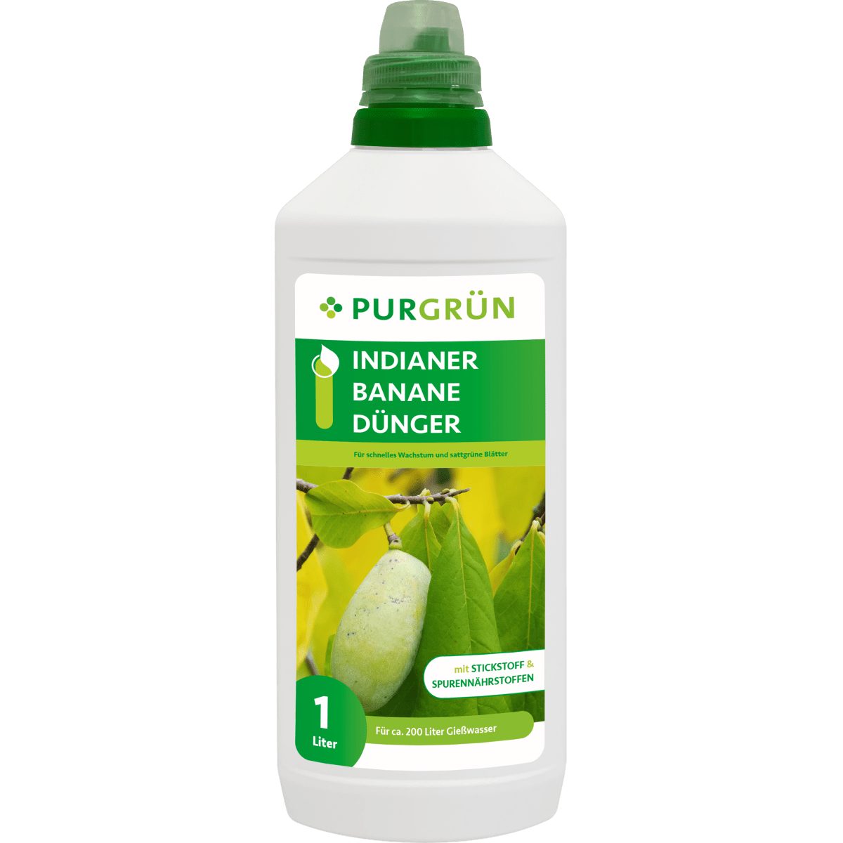 Obstdünger Purgrün Pawpaw Dünger, NPK 10+4+6, Wachstum, 1 Liter
