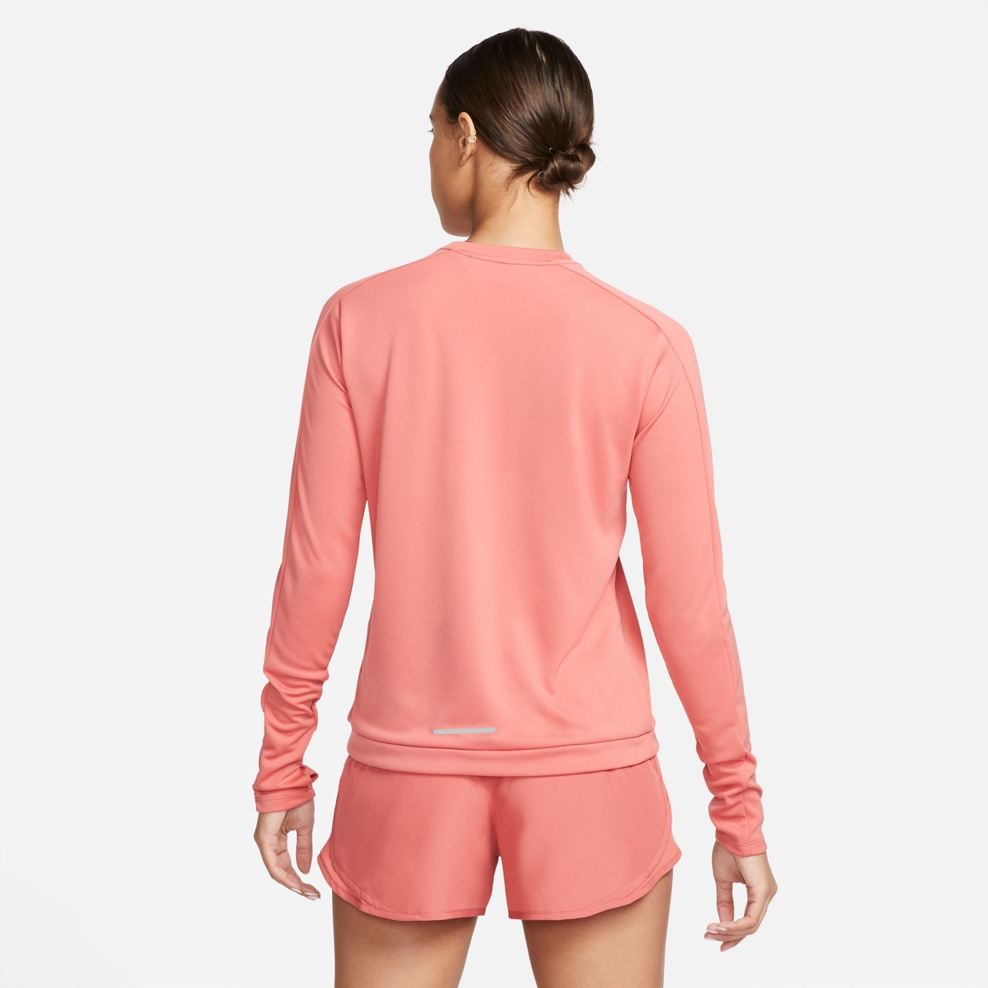 WOMEN'S SILV RUNNING Nike DRI-FIT ADOBE/REFLECTIVE CREW-NECK TOP Laufshirt