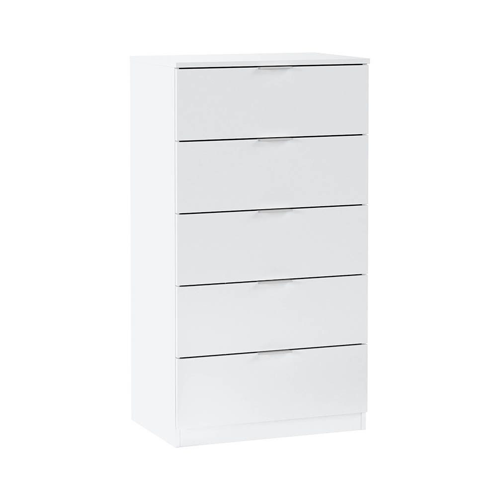 FORES HABITAT Hochkommode in Artik-Weiß - 60x110x40 (BxHxT)