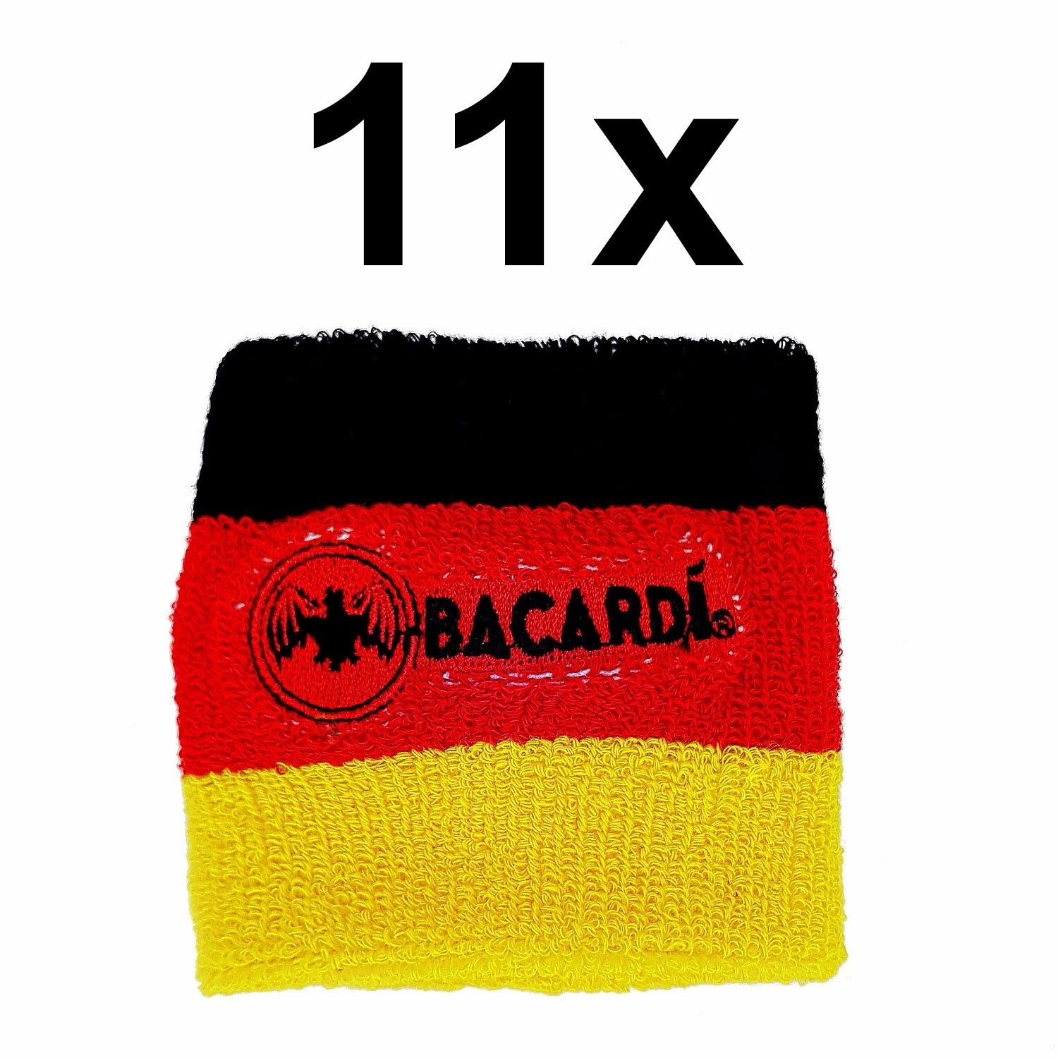 Acar Schweißband Deutschland Fussball EM WM 11x Bacardi Kapitänsband Armband Schweiß