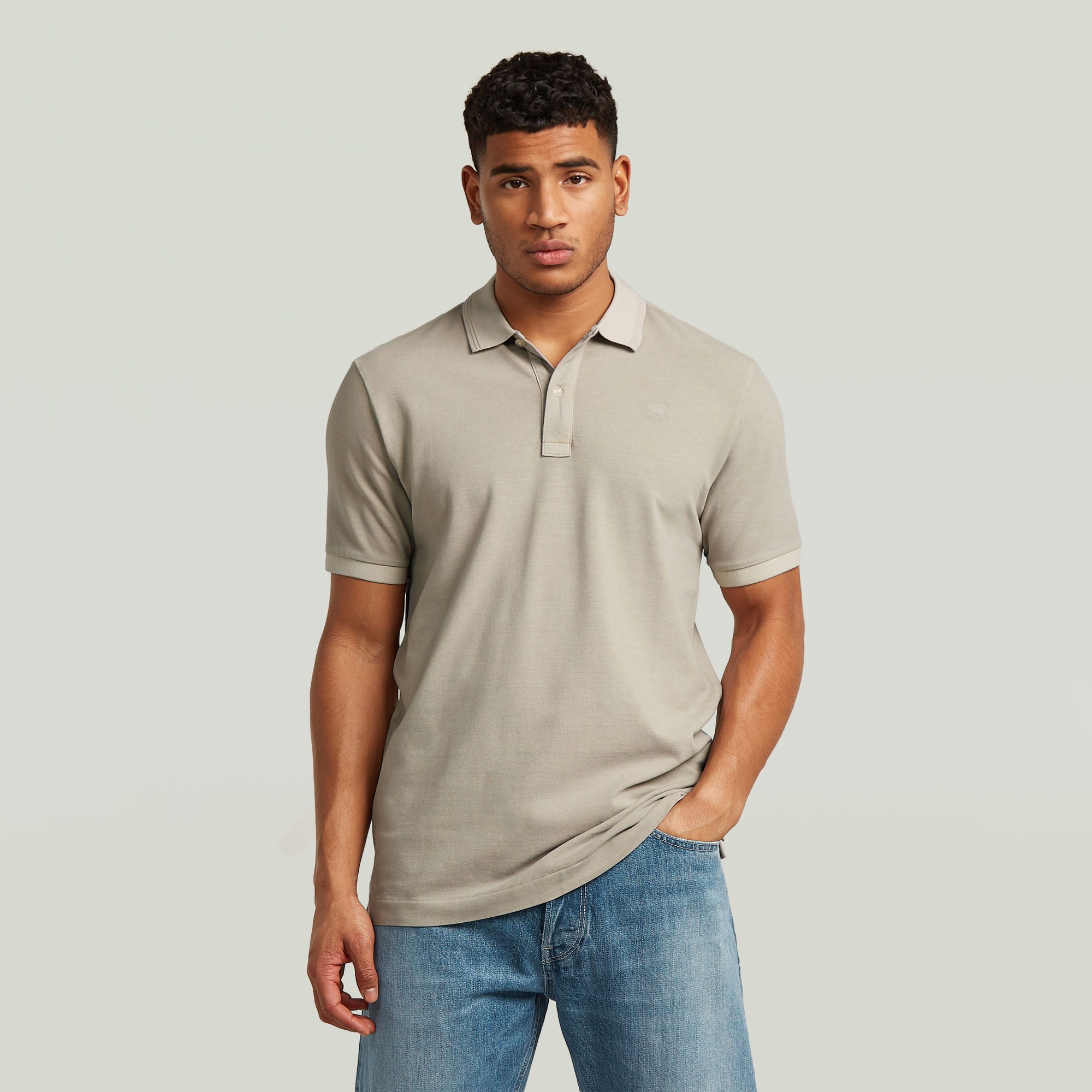 G-STAR Poloshirt Dunda Slim Fit Logostickerei auf der Brust