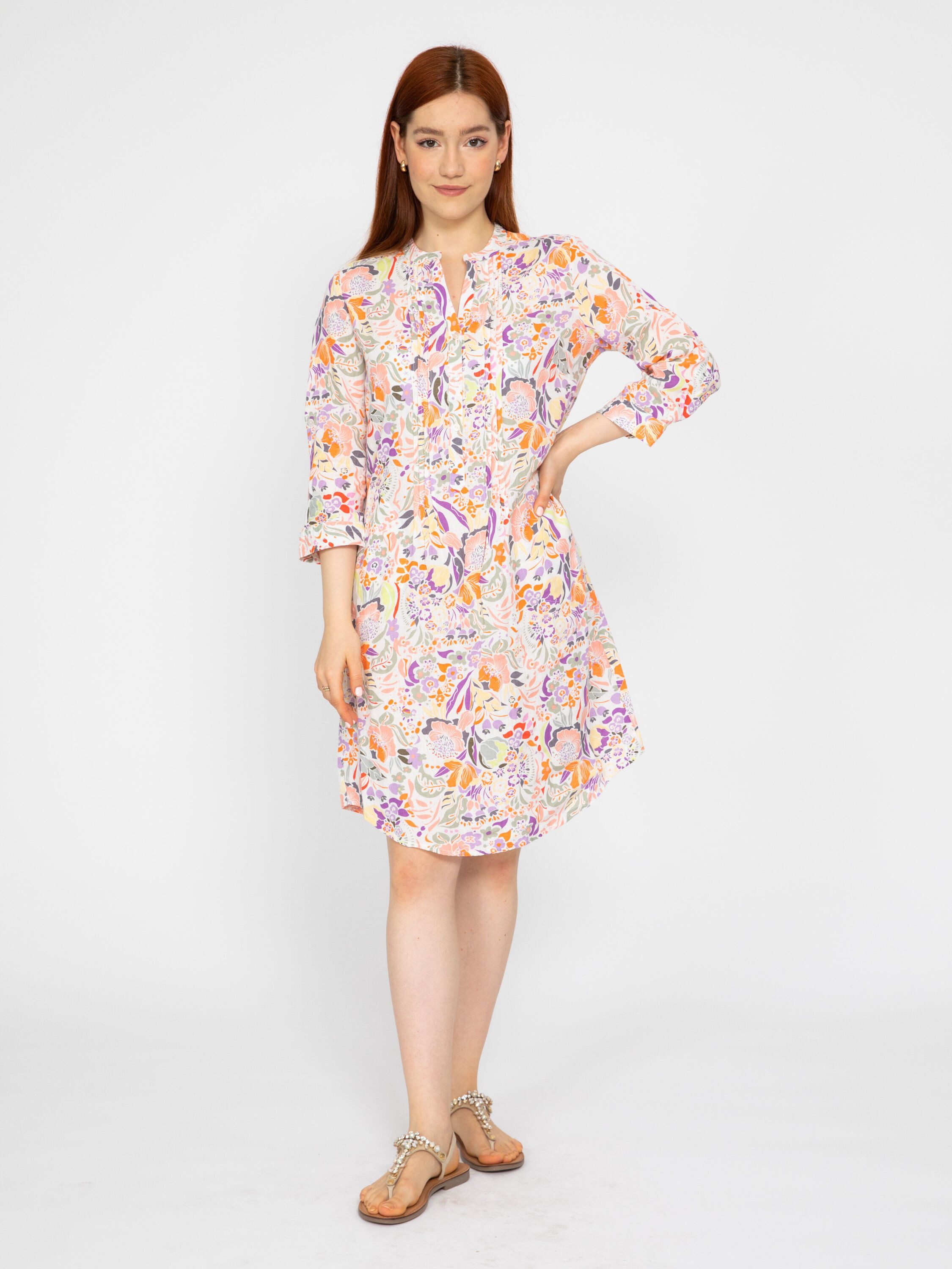 VICCI Germany A-Linien-Kleid (1-tlg) aus Leinen günstig online kaufen