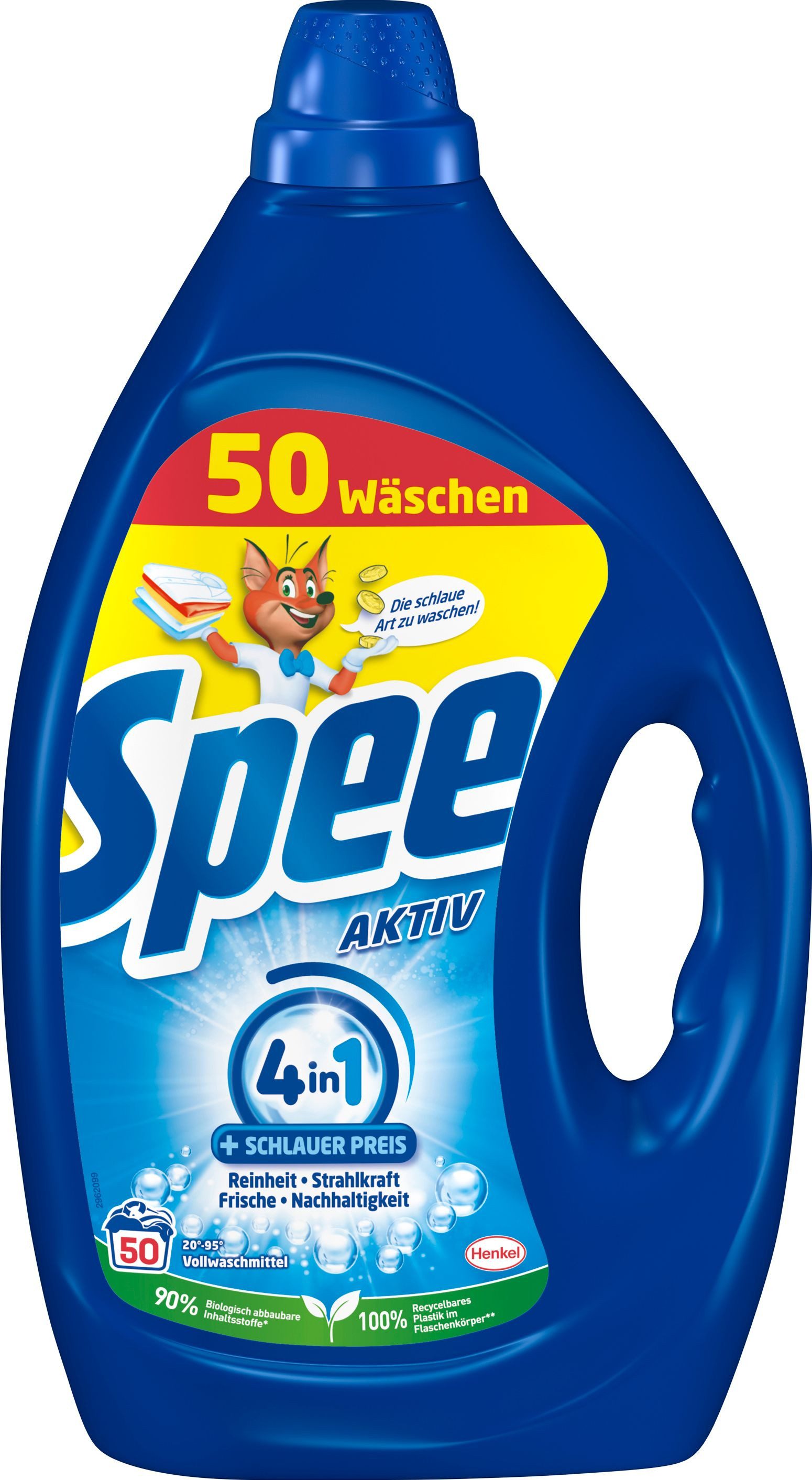 Spee 4+1 Universal Aktiv Gel 50 WL Vollwaschmittel (1-St. Flüssigwaschmittel für Reinheit, Frische & Nachhaltigkeit)
