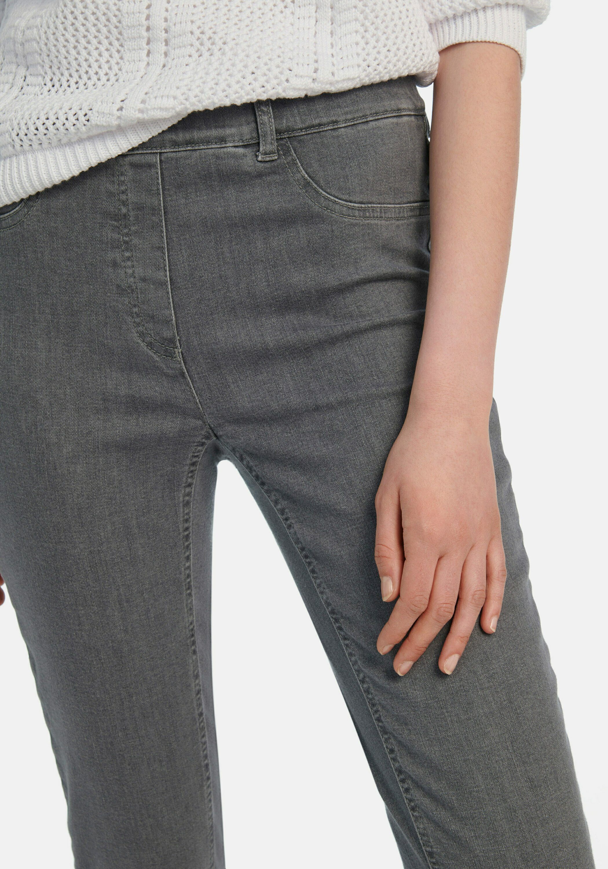 Peter cotton grau Hahn 5-Pocket-Jeans denim