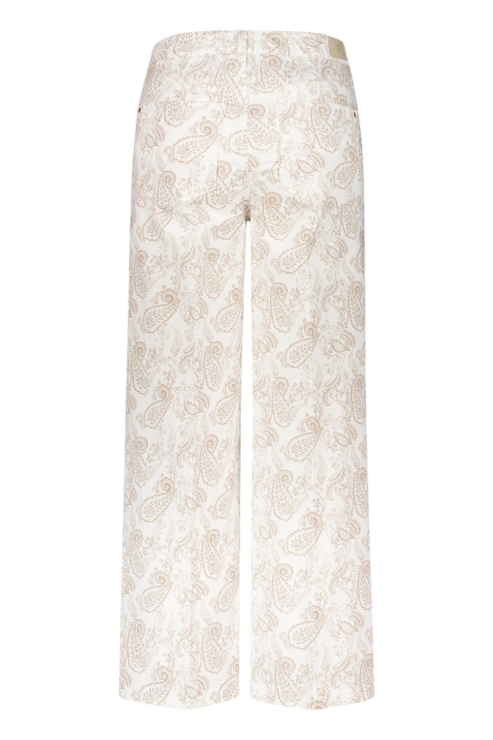 Atelier GARDEUR Loose-fit-Jeans FELIZA6-646631-2014 Culotte braun sand mit Paisley-Print Feminine Fit mit bedrucktem Paisley Muster und Stretch-Baumwolle