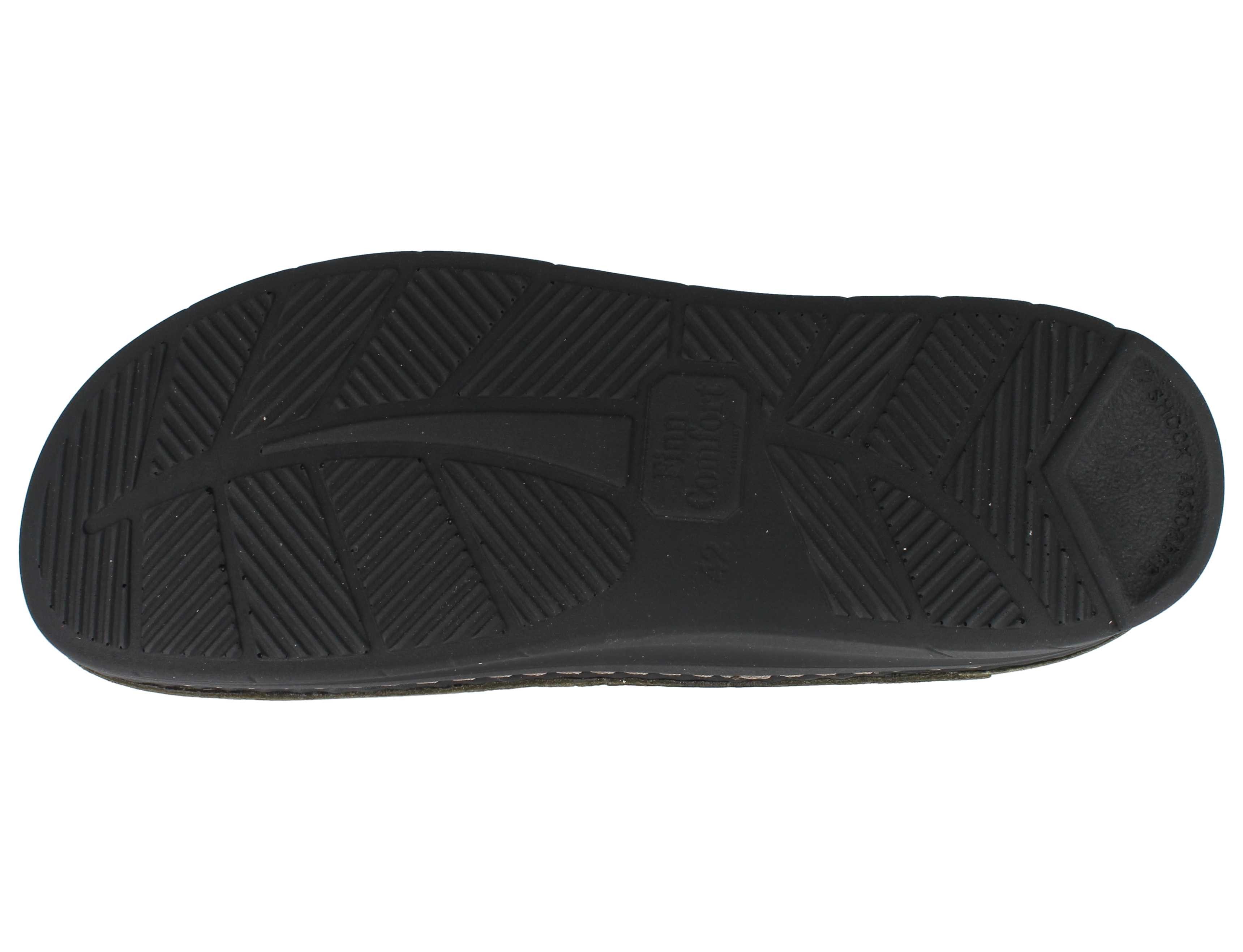 Finn Comfort FINN COMFORT Petare Herren Clog grün genarbtes Nubukleder - Größe: Hausschuh Wechselfußbett