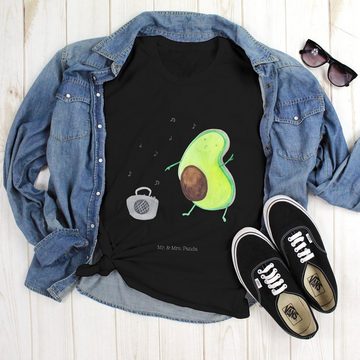 Mr. & Mrs. Panda T-Shirt Avocado tanzt - Schwarz - Geschenk, Musik, Veggie, T-Shirt, Männer, G (1-tlg)