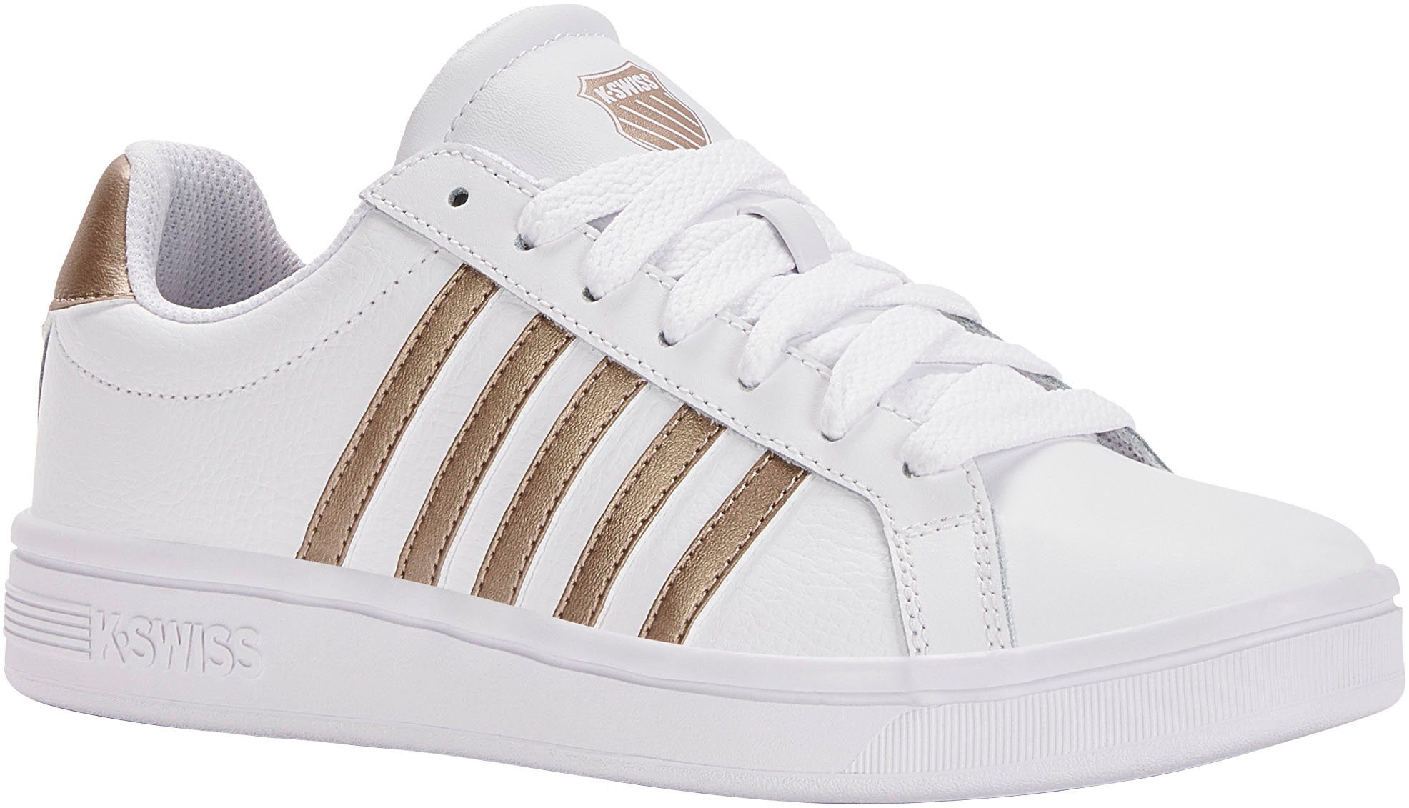 K-Swiss Court Tiebreak Sneaker weiß-roségol