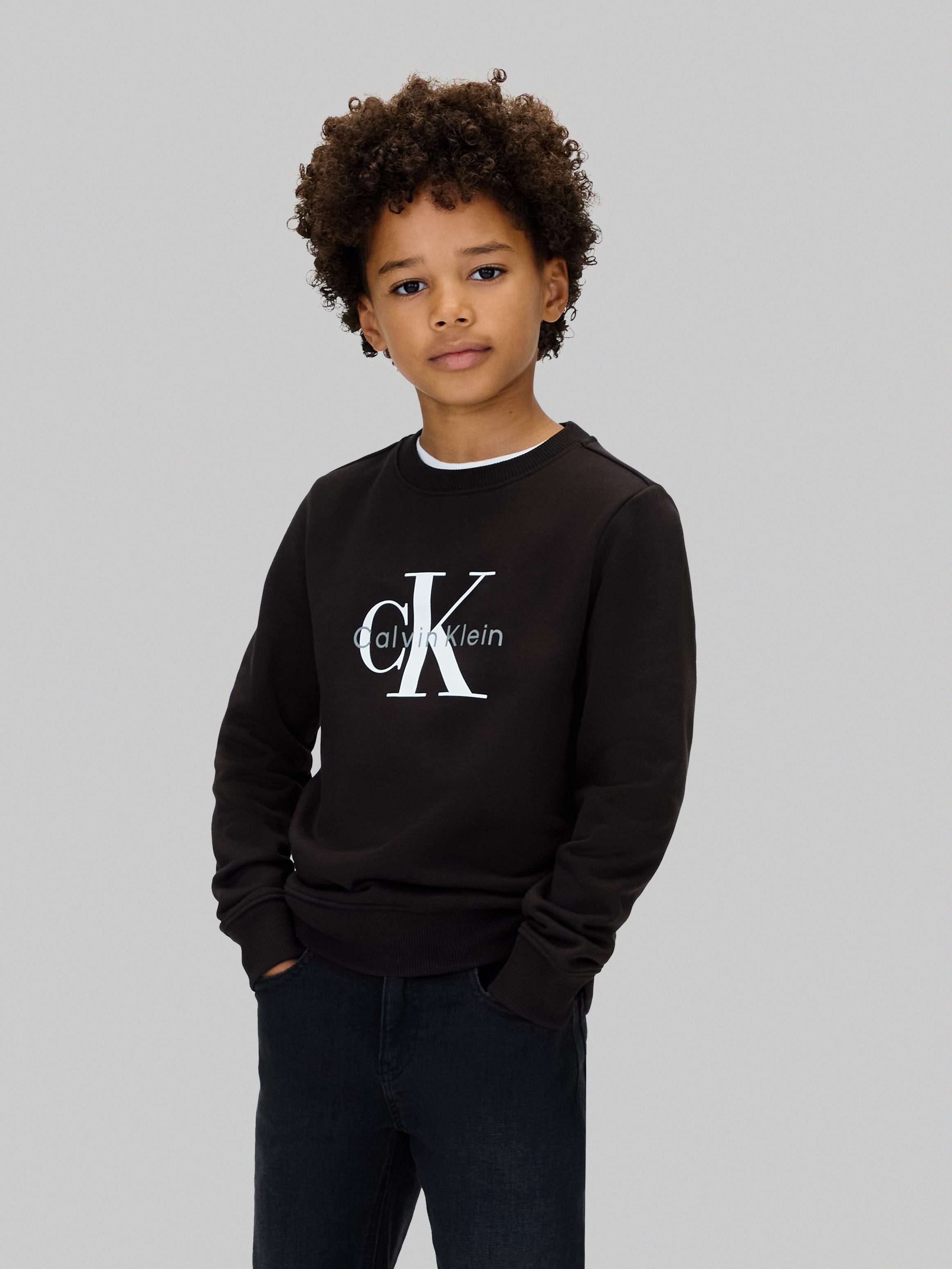 Calvin Klein Jeans Sweatshirt für Kinder bis 16 Jahre, Logo-Print