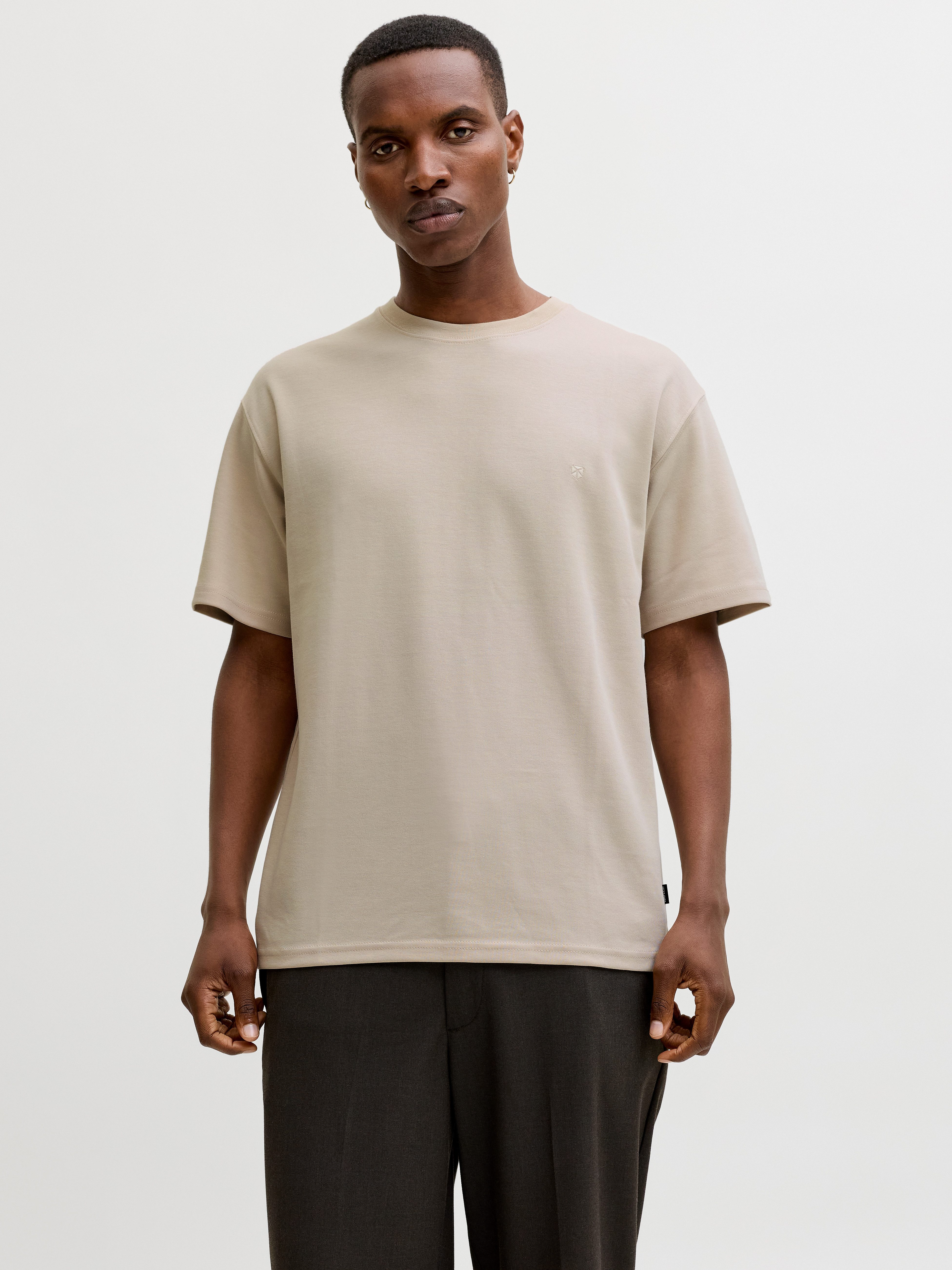 Jack & Jones Kurzarmshirt JPRBLAETHAN SS LOGO TEE SN Materialmix, regular f günstig online kaufen