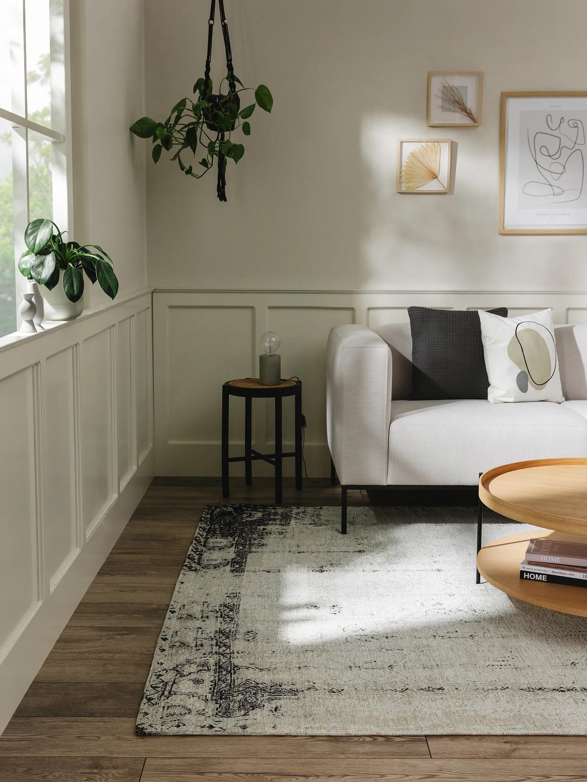 benuta Teppich Frencie, rechteckig, Höhe: 5 mm, Teppich Wohnzimmer, Schlafzimmer, Esszimmer, Flur, Kunstfaser, Cozy