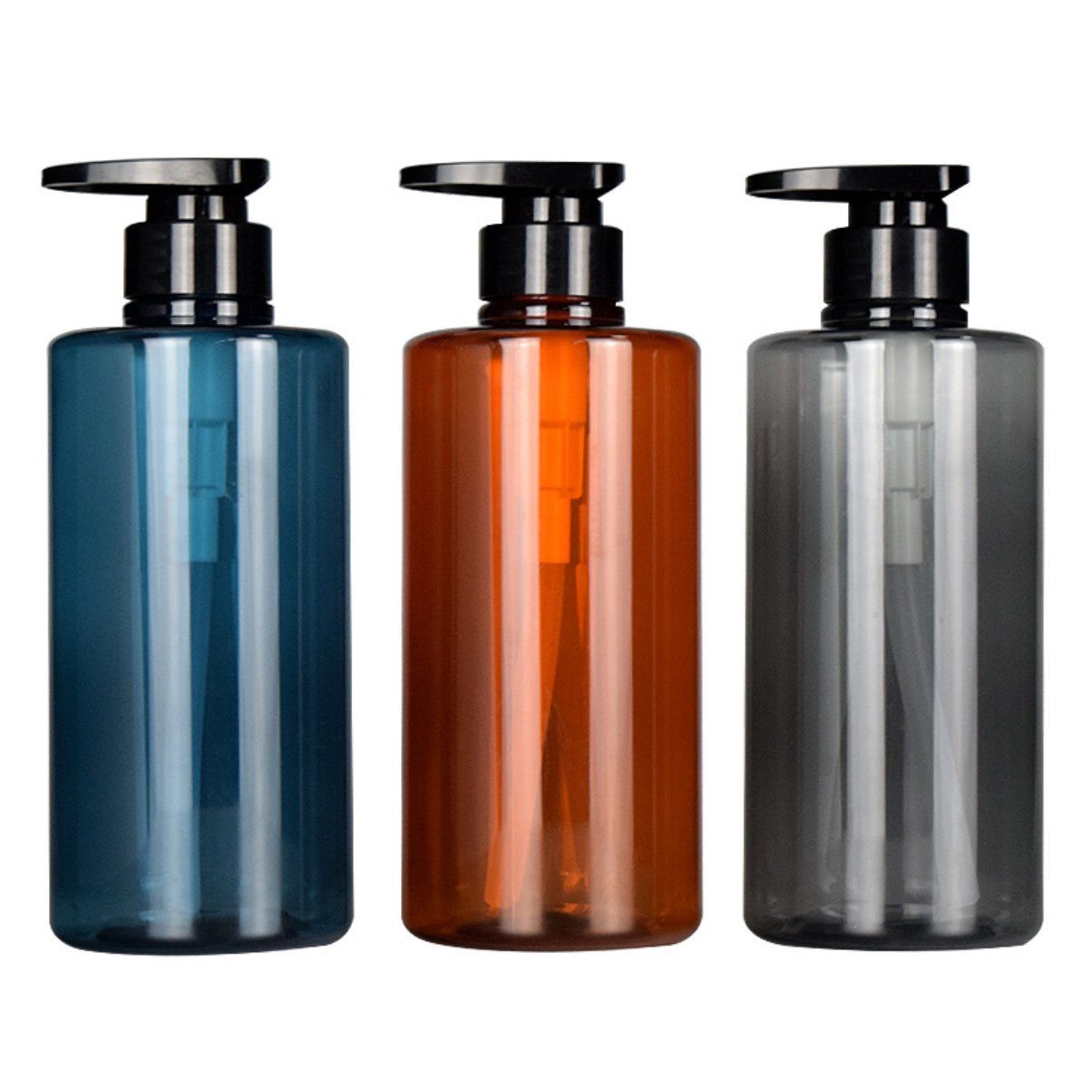Jormftte Seifenspender Seifenspender,Reiseflaschen Set,Duschgelspender,für Küche und Bad Blau2