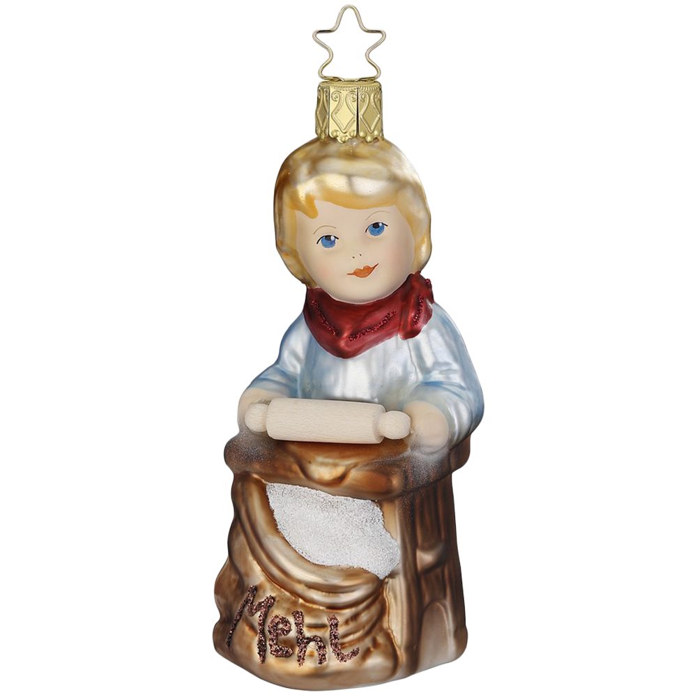 Christbaumschmuck Bäckergeselle, der Bäcker hat gerufen, 11cm