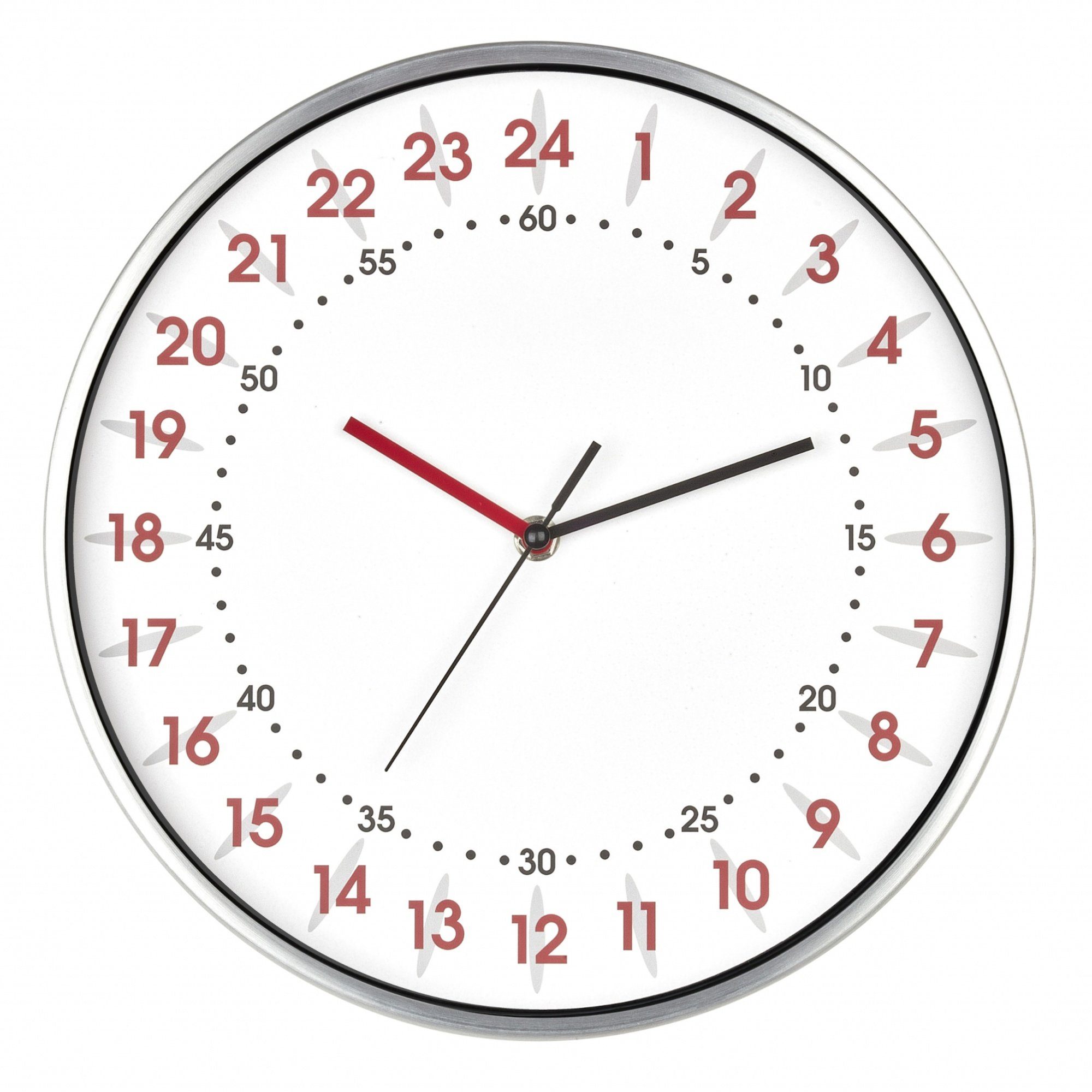 TFA Dostmann Wanduhr TFA 60.3069.02 analoge Wanduhr mit 24 Stunden Zifferbl günstig online kaufen