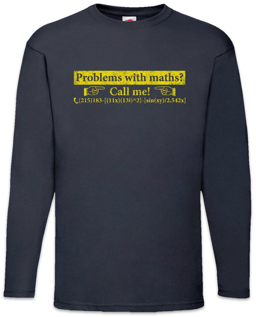Langarmshirt Problem with Maths Langarm T-Shirt Geek Nerd Fun Informatiker Mathe