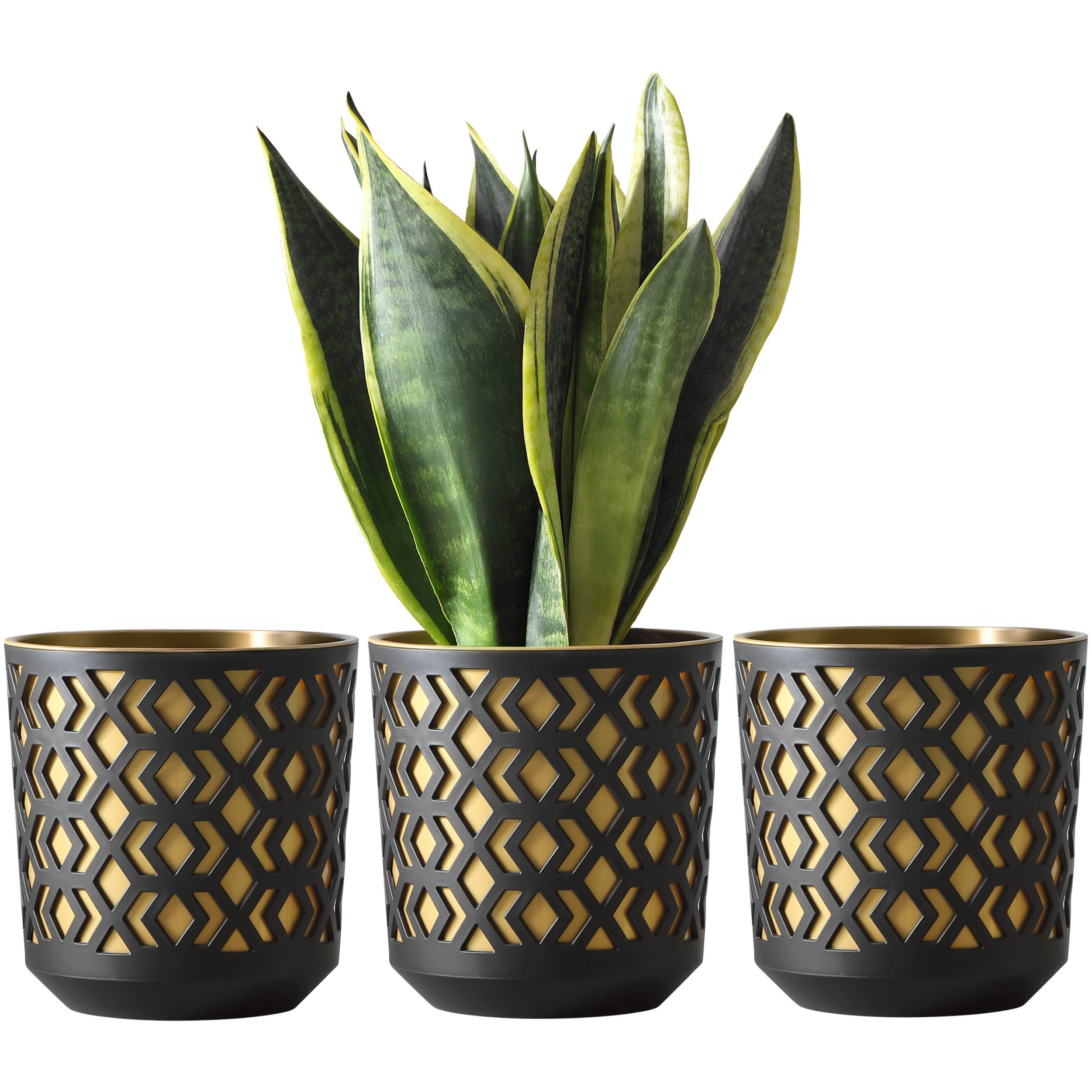 KONZEPT Blumentopf Übertopf Ø 14cm, 3er Pflanzentopf Set für Zimmerpflanzen günstig online kaufen