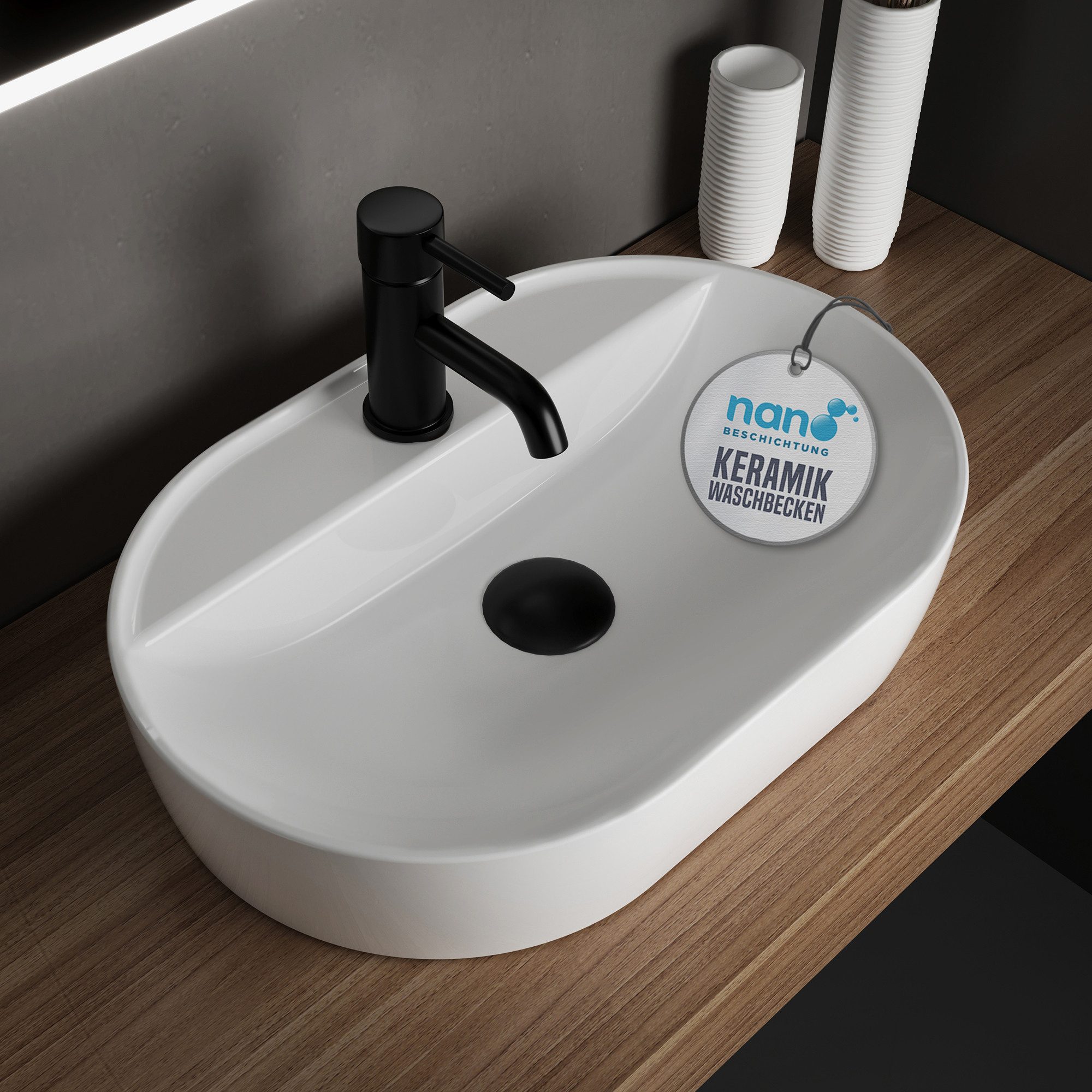 Alpenberger Aufsatzwaschbecken Bad Waschbecken Gäste WC Handwaschbecken Was günstig online kaufen