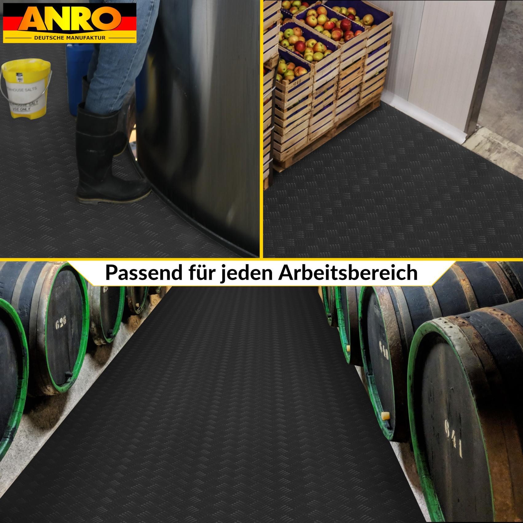 ANRO Vinylboden DIONIS Bodenbelag Stark Linoleum PVC-Bodenbelag gerollt, Feuchtigkeitsbarriere feine Optik, Wasserbeständig Langlebig PVC Matte in Größe: 100x100cm