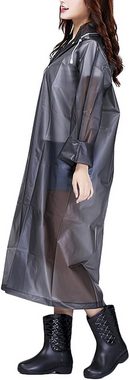 Fivejoy Regenjacke Regenponcho mit Kapuze, Wiederverwendbare wasserdichte Regenjacke (1-St)