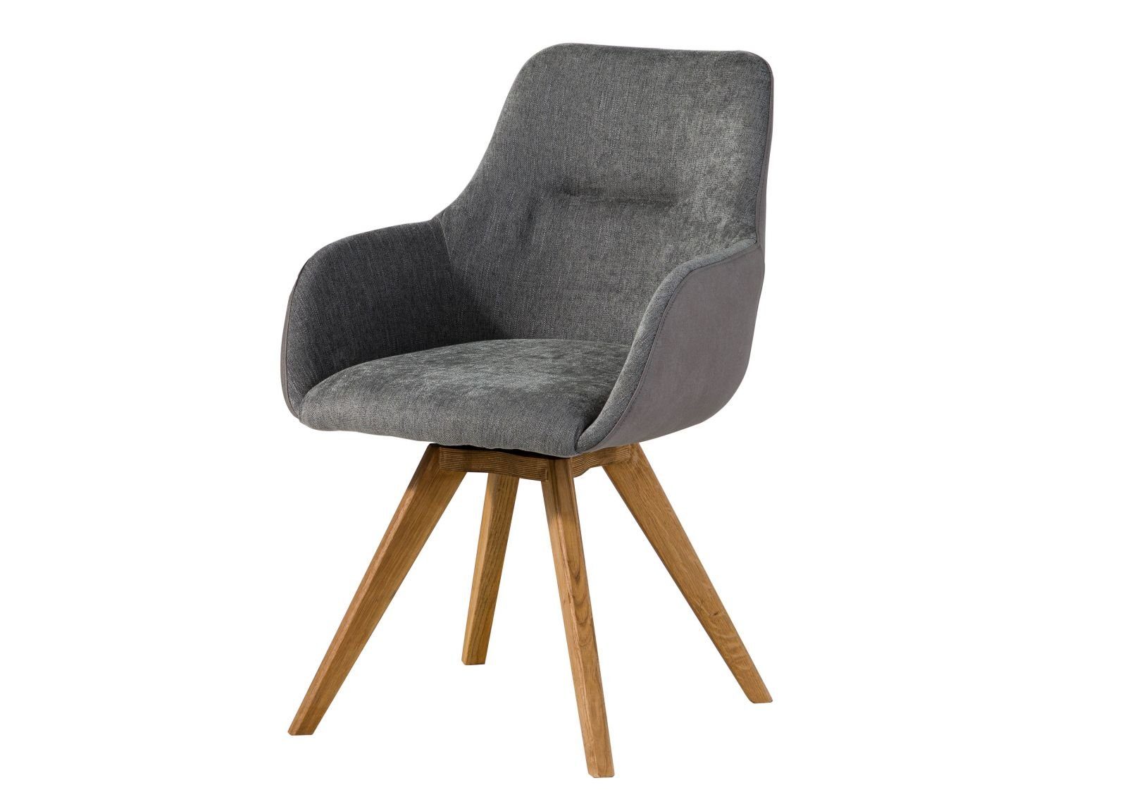Massivmoebel24 Polsterstuhl TACOMA (grau 100% Polyester Massivholz), 56 x 87 x 60 cm TACOMA #10