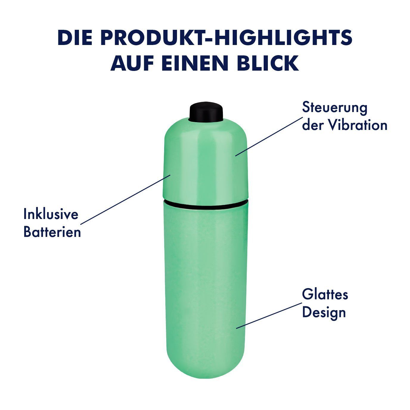 Batterien EIS Mint Bullet', 'Klassisches Auflege-Vibrator Minivibrator 5.9cm, EIS inkl.