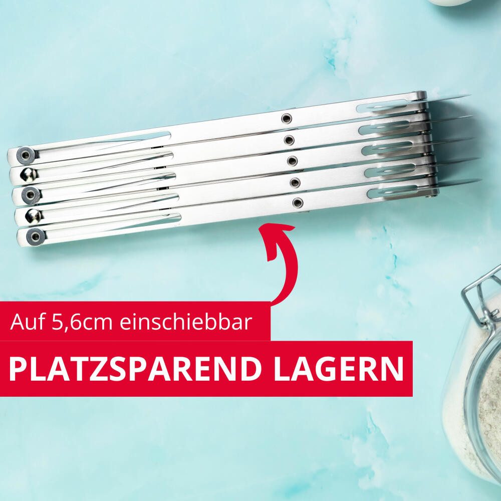 WESTMARK Teigschneider 5 Rädchen, Vorbereiten und Portionieren von Teig, Fondant und mehr, rostfrei, spülmaschinengeeignet, langlebig