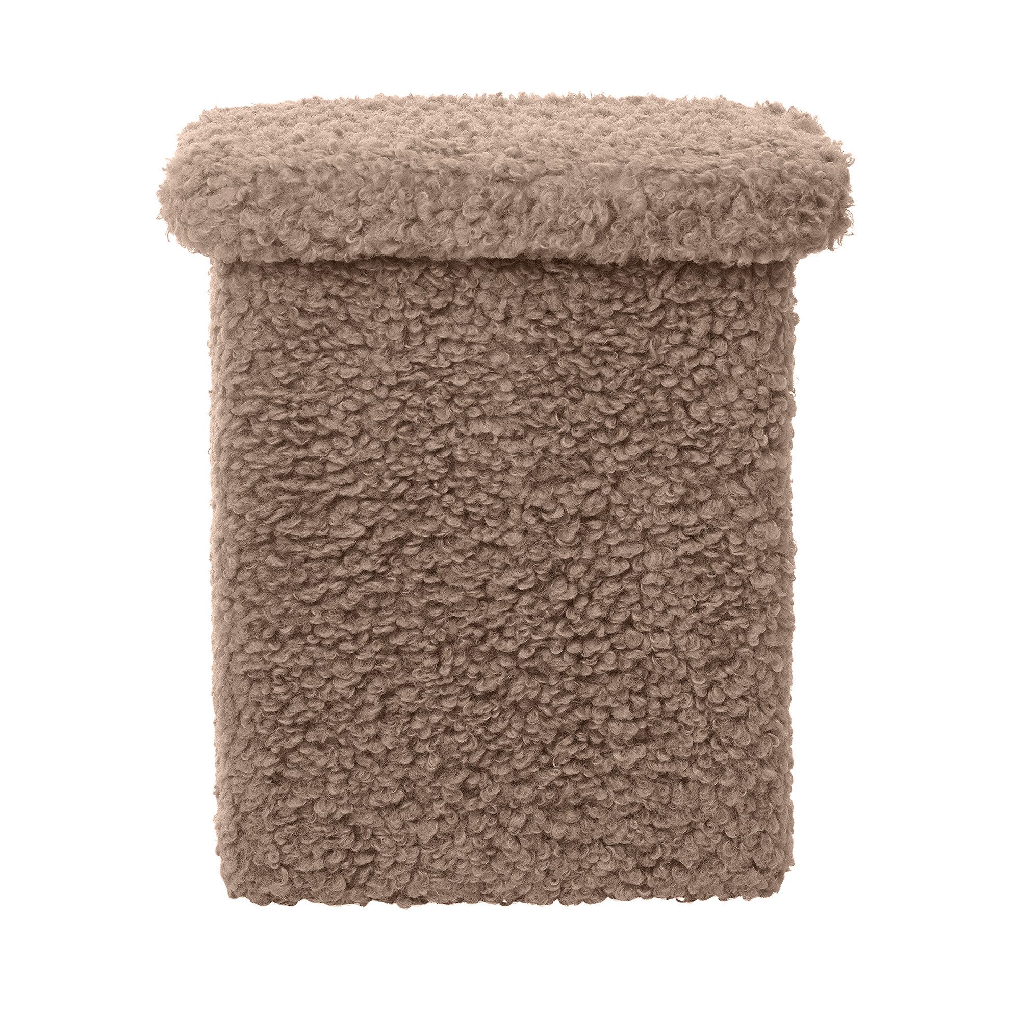 blomus Hocker -TEDDY- T-Hocker, Sitzhocker, Deko-Hocker: Modernes Design (1 St), weicher T-Hocker, Vielseitig nutzbar, Gepolstert, bodenschonend