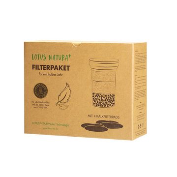 Lotus Vita Wasserfilter Filterkartuschen Halbjahres-Paket für Filterkannen Natura Plus