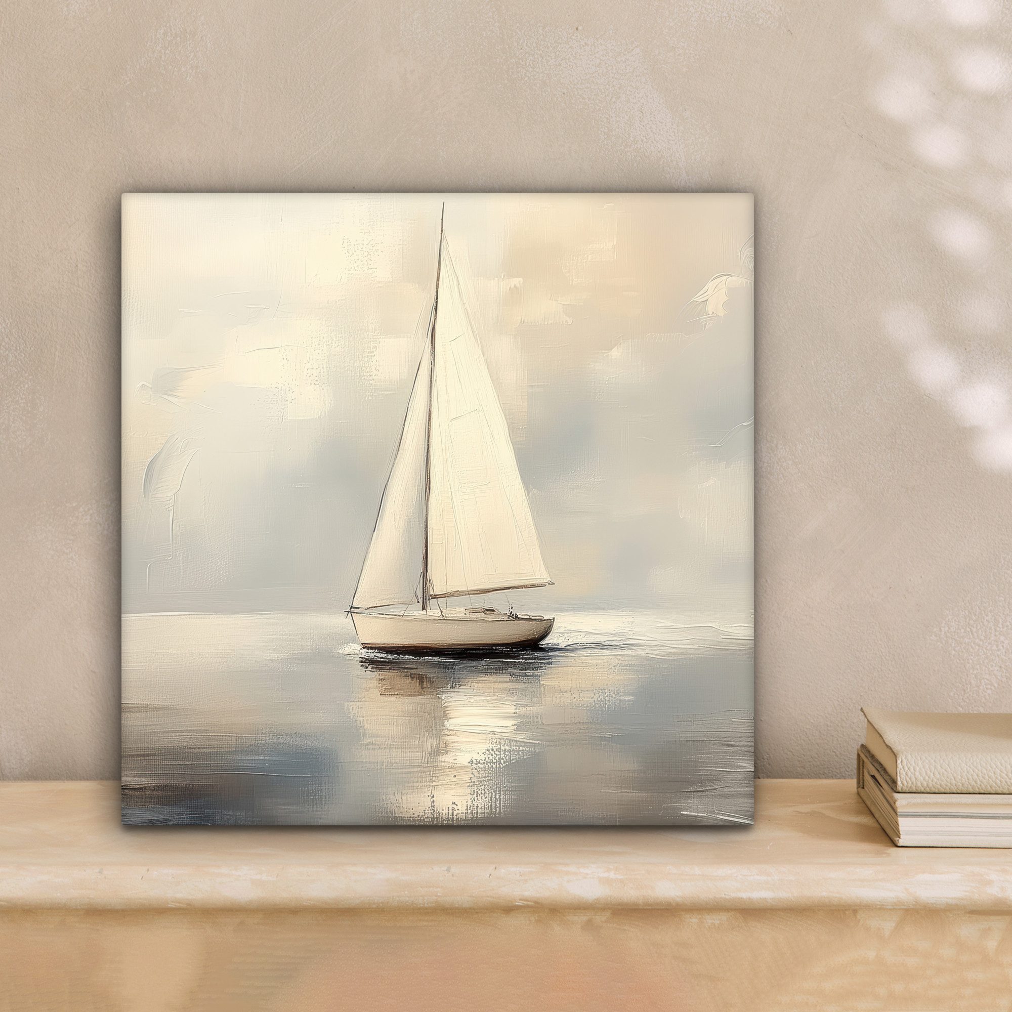 OneMillionCanvasses® Leinwandbild Segelschiff - Meer - Bewölkt, Fotodruck ( günstig online kaufen