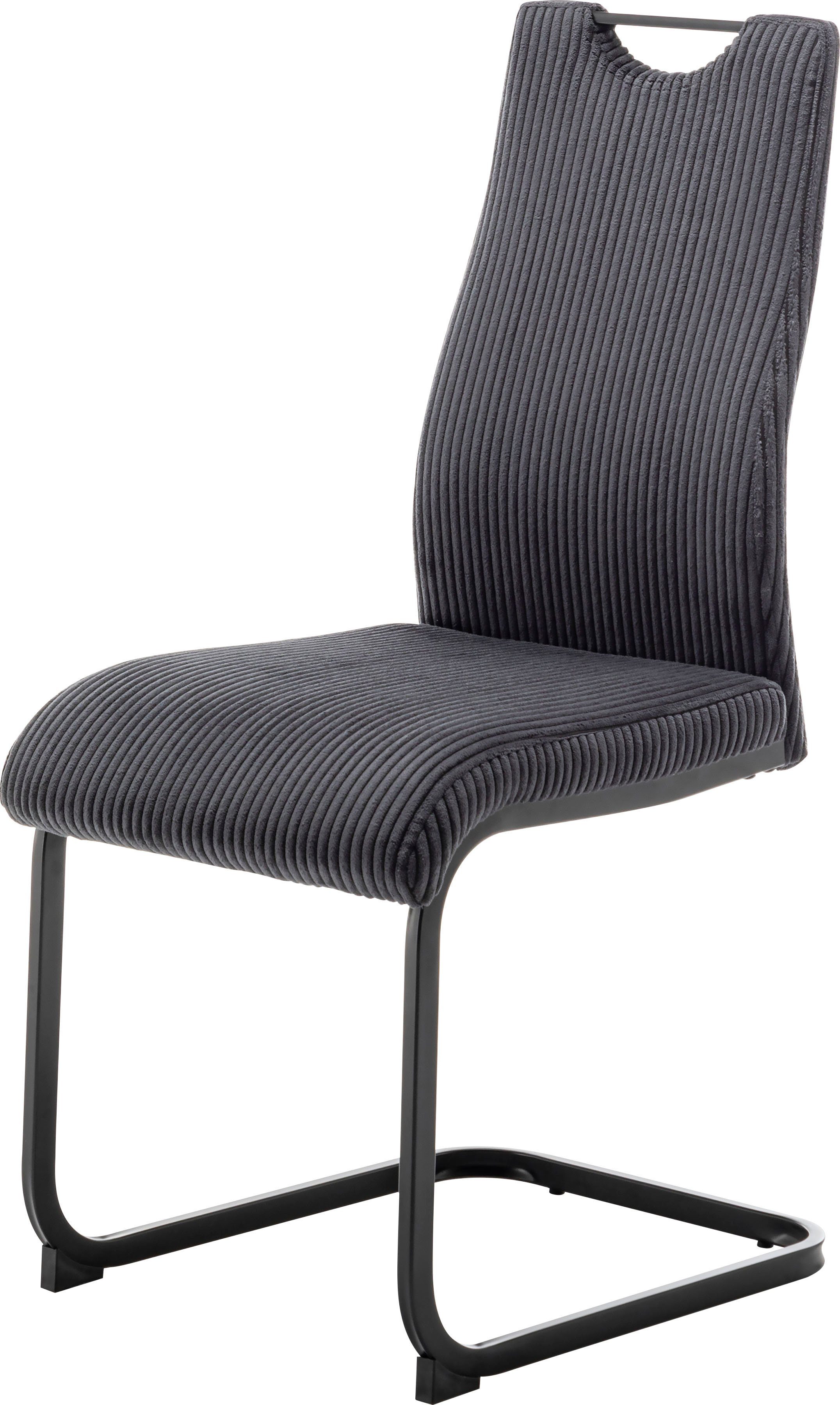 Homexperts Esszimmerstuhl Zabona (Set, 4 St), (2 oder 4 Stück), Bezug in Microfaser oder Cord, Freischwinger