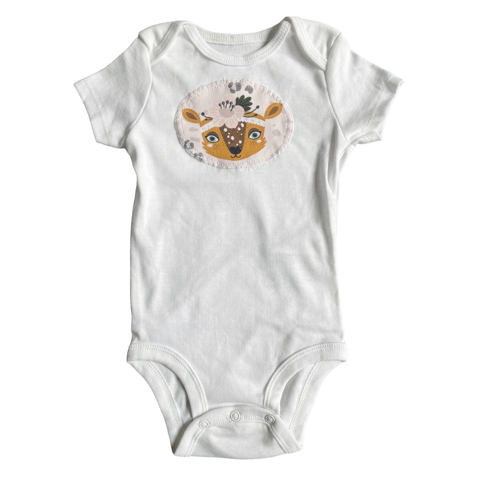 kennydoo Body & Shorts Kinder- Baby Set, Rehlein (Set, 2 teilig) Handgefertigt, mitwachsender Schnitt, weiche Bündchen