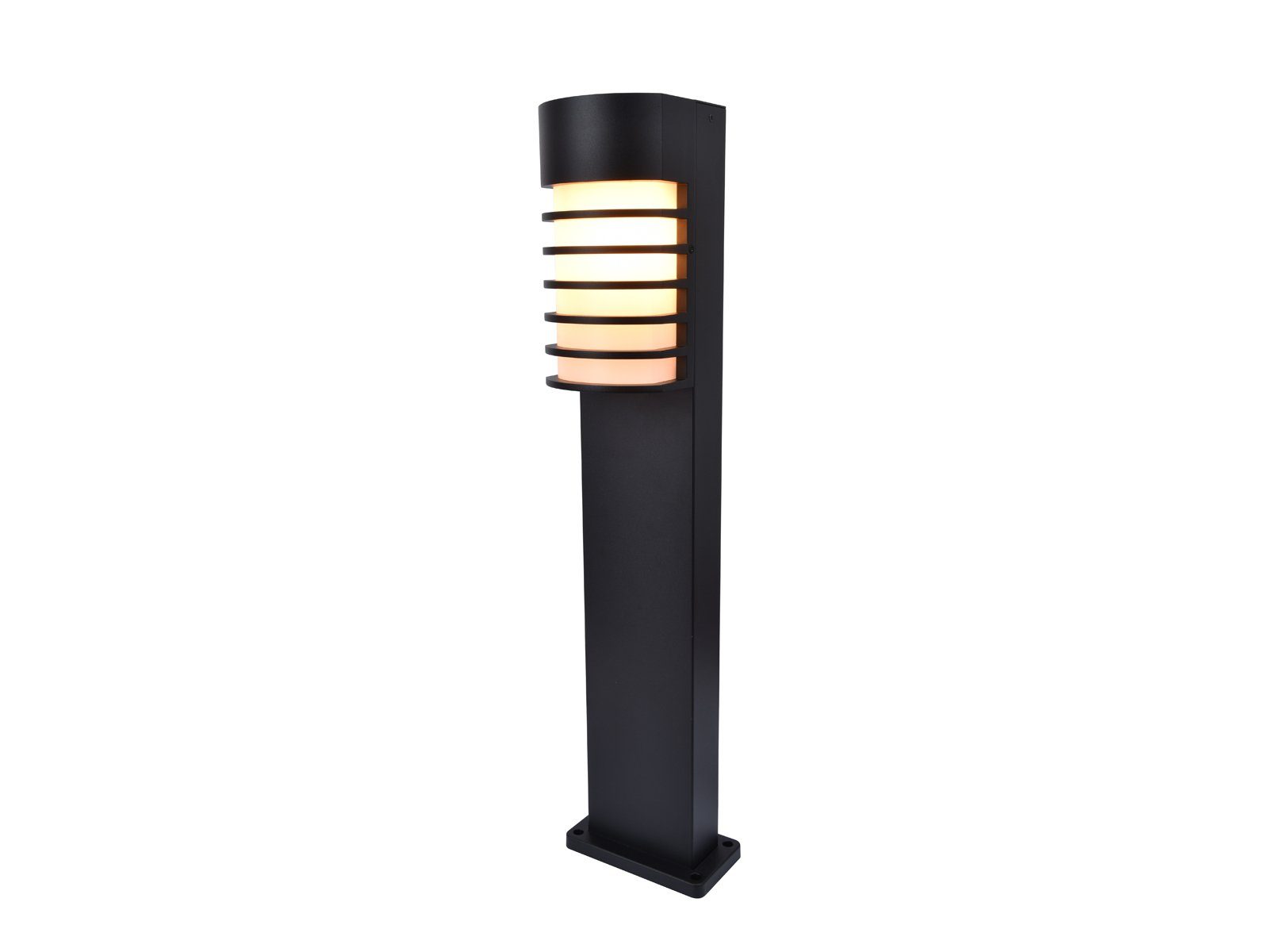 LUTEC LED Pollerleuchte, LED wechselbar, Warmweiß, Wegeleuchte, Garten Wegbeleuchtung Gartenweg beleuchten, H: 75cm, IP54