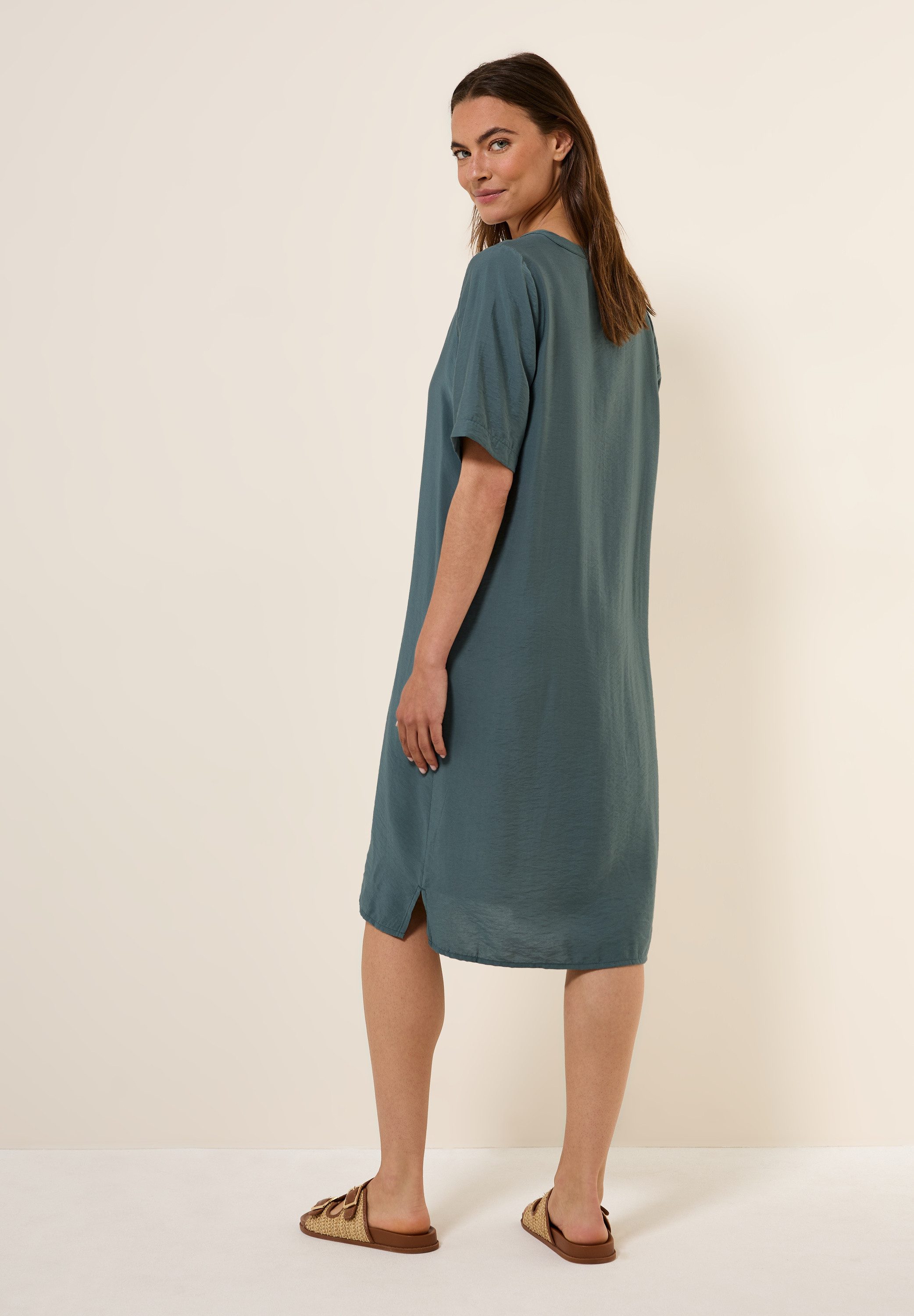 CECIL Shirtkleid in Unifarbe günstig online kaufen