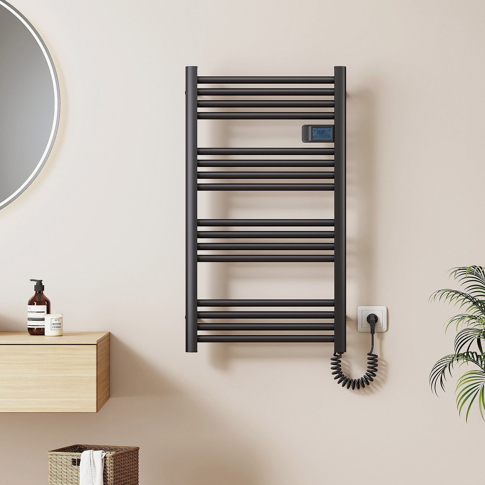 EMKE Elektrischer Badheizkörper Gerade mit Intelligenten günstig online kaufen