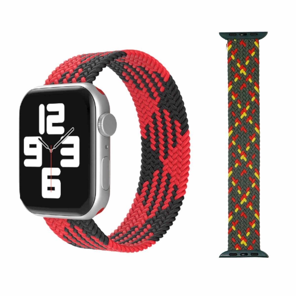 Wigento Smartwatch-Armband Für Apple Watch 10 46mm / Ultra 1 + 2 49 / 9 8 7 45 / 6 SE 5 4 L Band