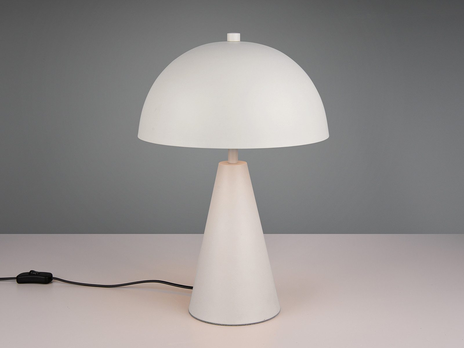 TRIO Leuchten LED Nachttischlampe, Dimmfunktion, LED wechselbar, Warmweiß, Große Pilz-lampe, indirekte Beleuchtung für die Fensterbank, Höhe 43cm