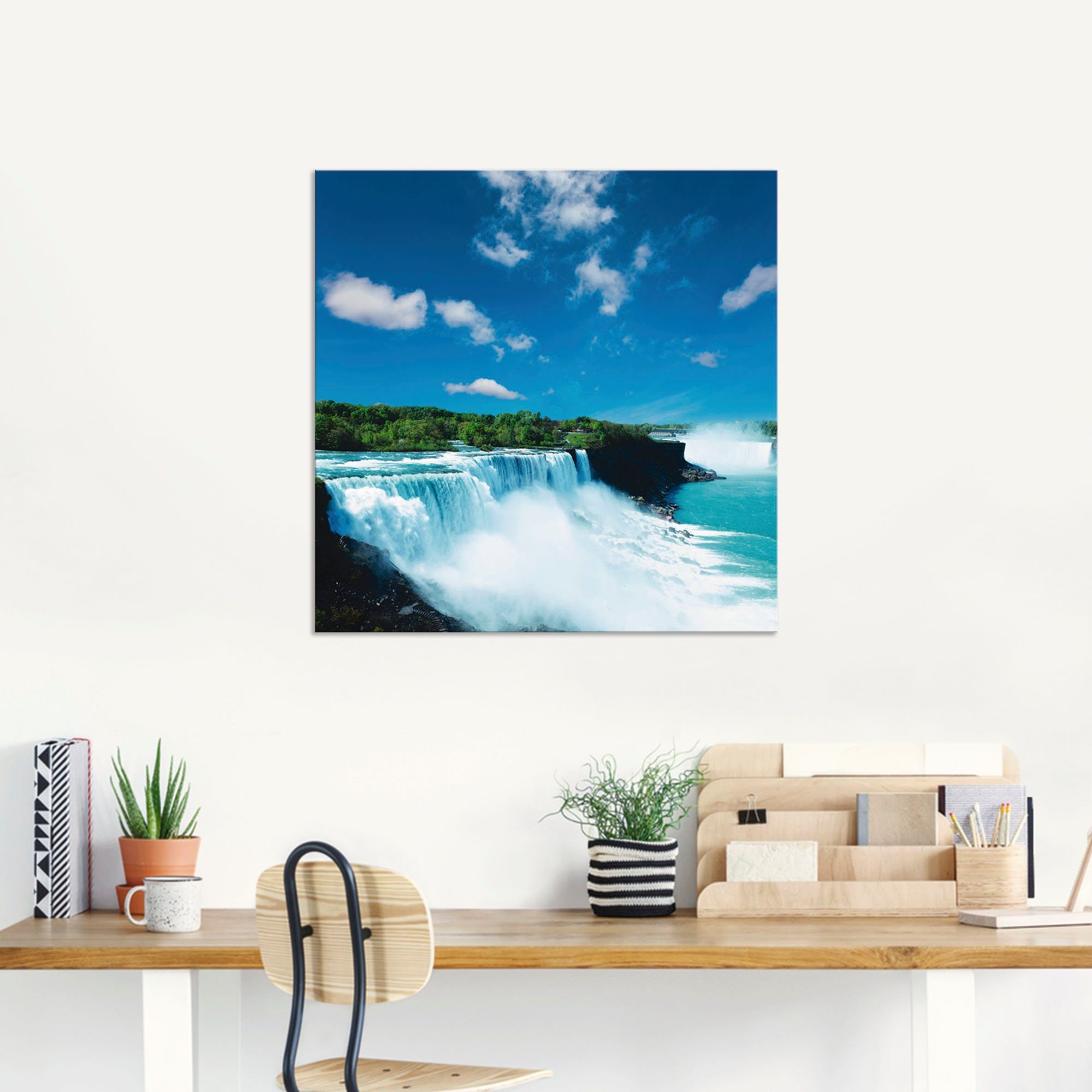 Größen in Niagara, St), oder Alubild, (1 Gewässer Artland als Leinwandbild, versch. Wandaufkleber Wandbild Poster
