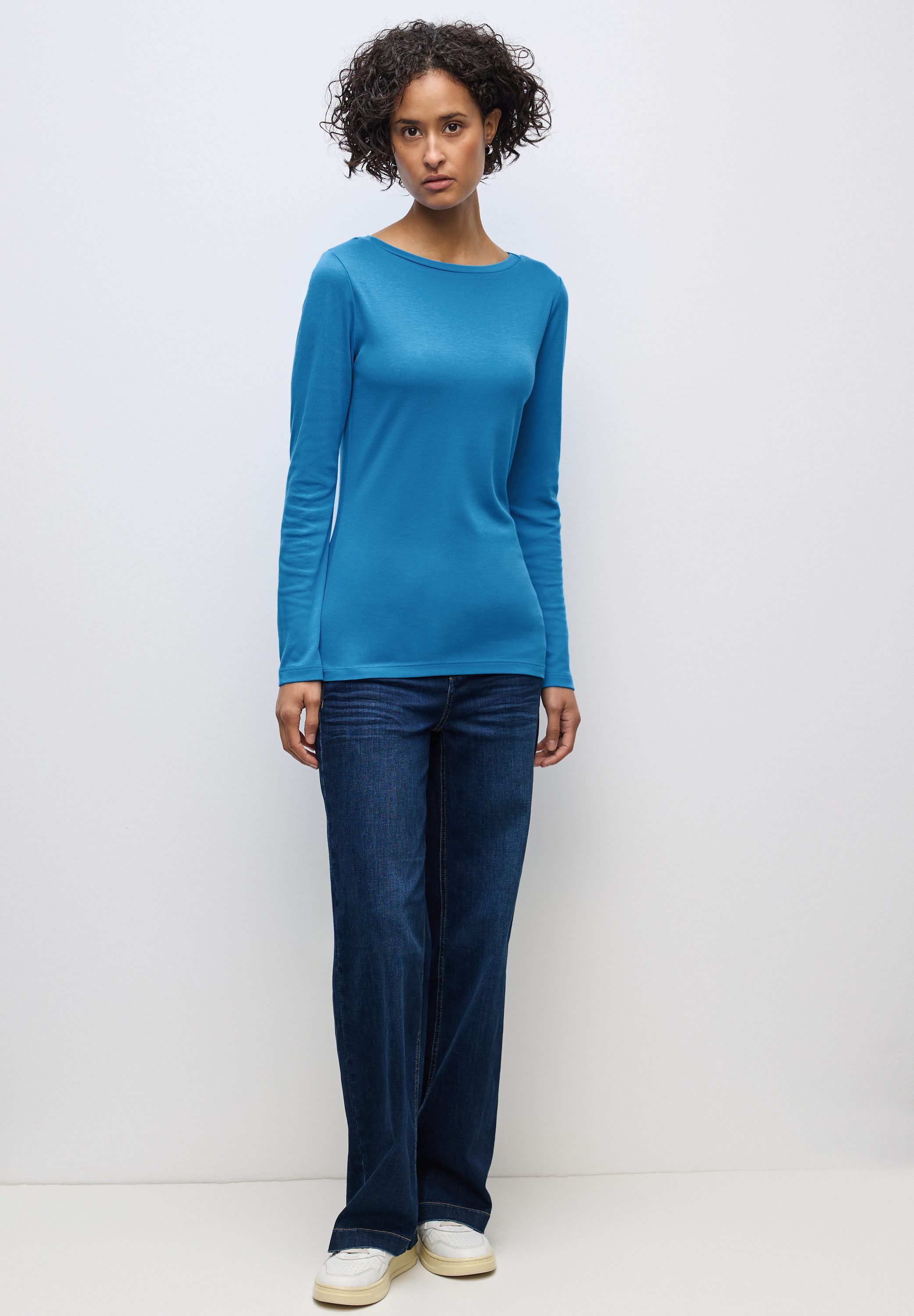 STREET ONE Langarmshirt im soften Baumwoll-Mix