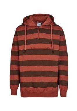 Cleptomanicx Kapuzensweatshirt Hooded Stripe mit praktischem Half-Zip