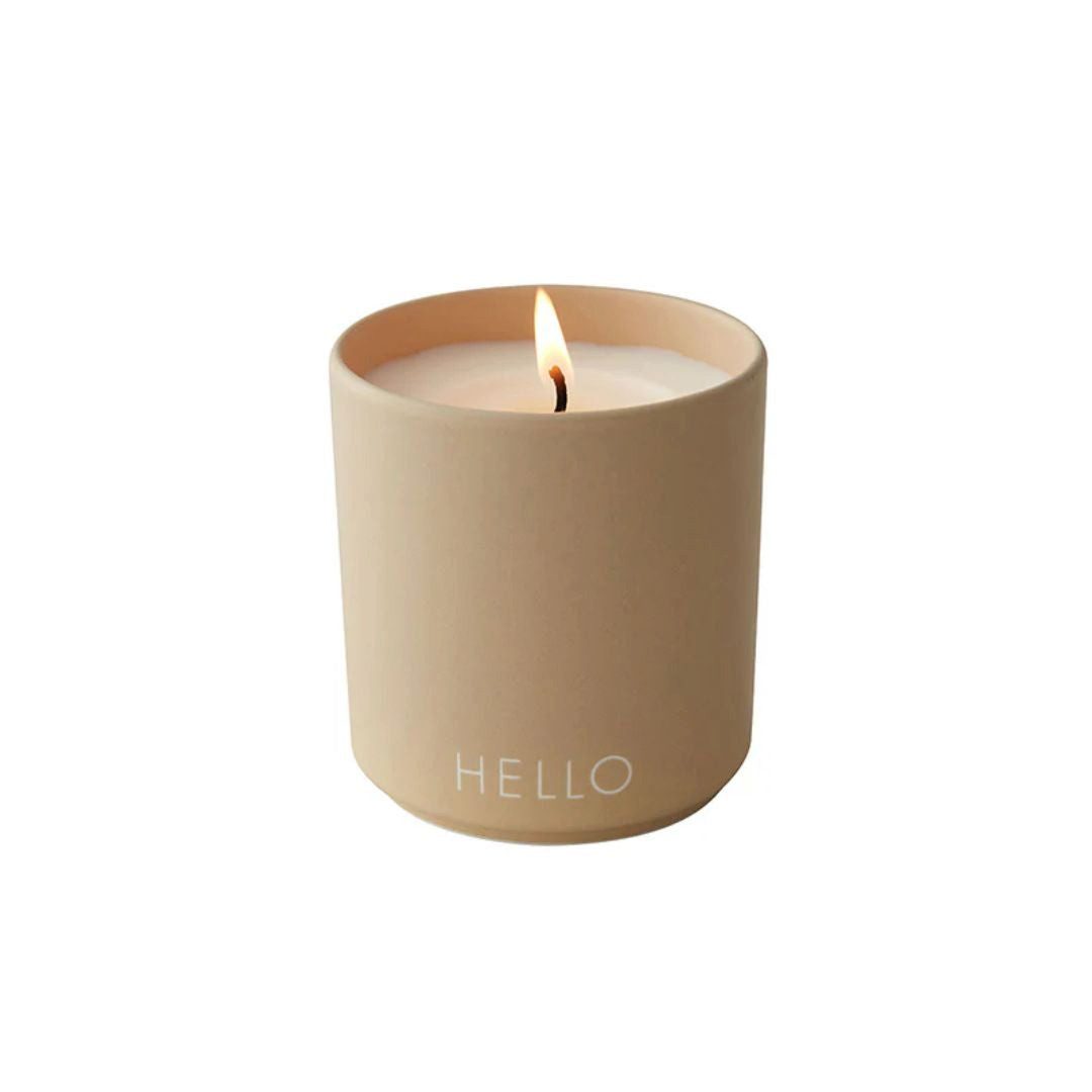 Duftkerze Duftkerze 'Hello' beige