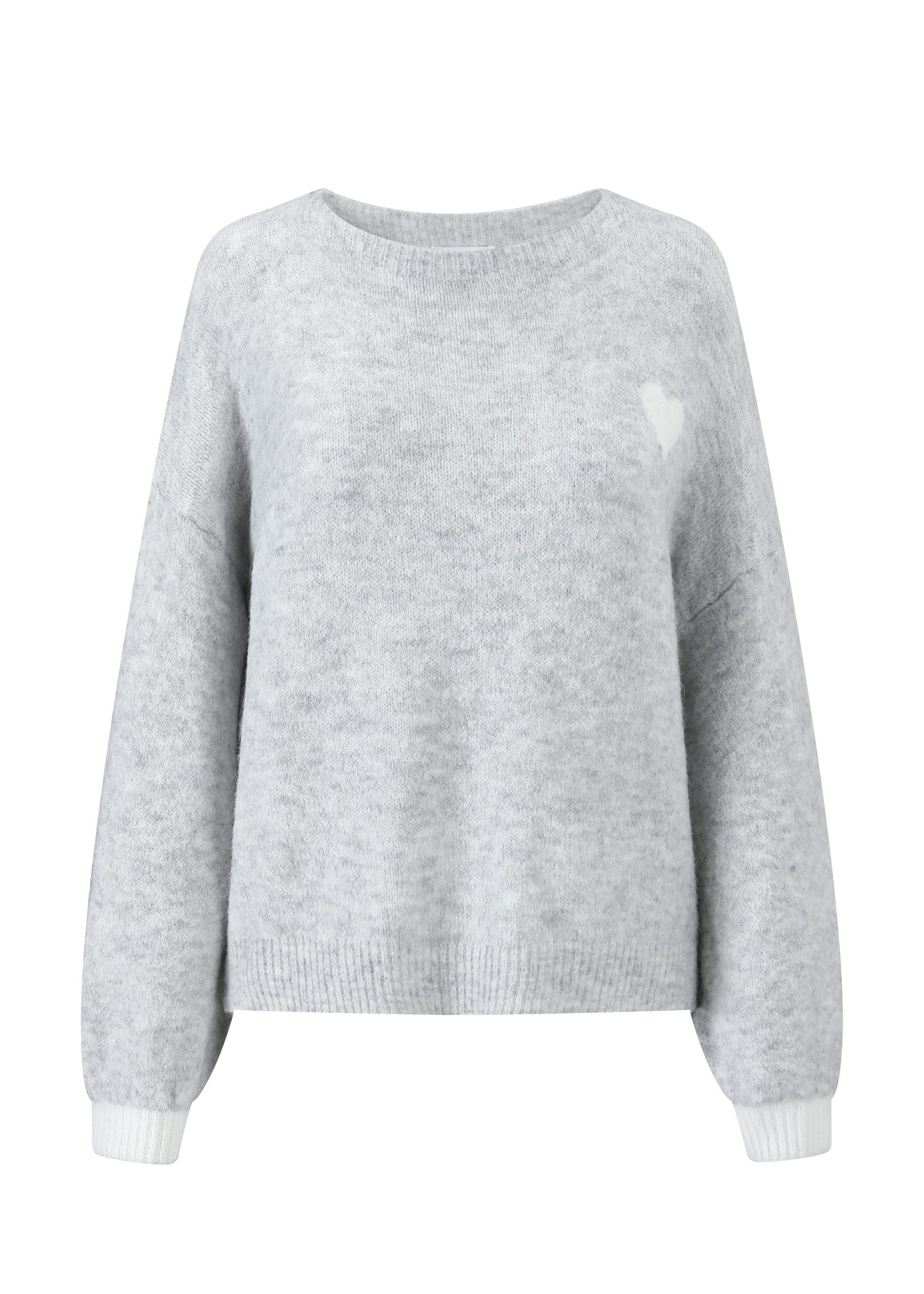 SASSYCLASSY Strickpullover Oversize Pullover Damen mit Herz-Details elegant günstig online kaufen