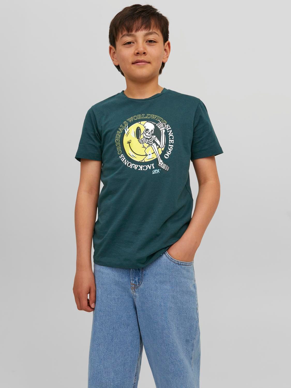 Jack & Jones Junior T-Shirt Jungen Kinder T-Shirt JORAFTERLIFE TEE SS CREW NECK SN JNR