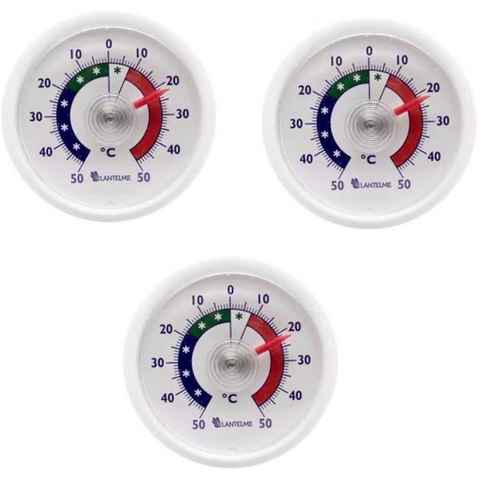 Lantelme Kühlschrankthermometer Kühlschrankthermometer 3er, Spar-Pack 3-tlg., 4816, rund 5,2cm farbliche Skala