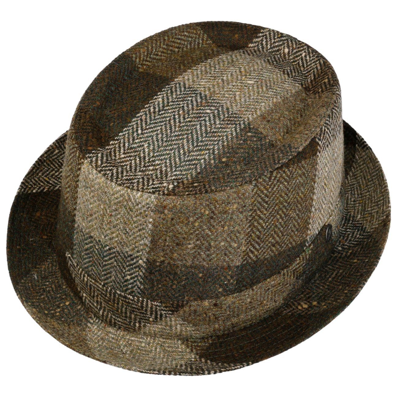 Lierys Fedora (1-St) Karohut mit Futter, Made in Italy